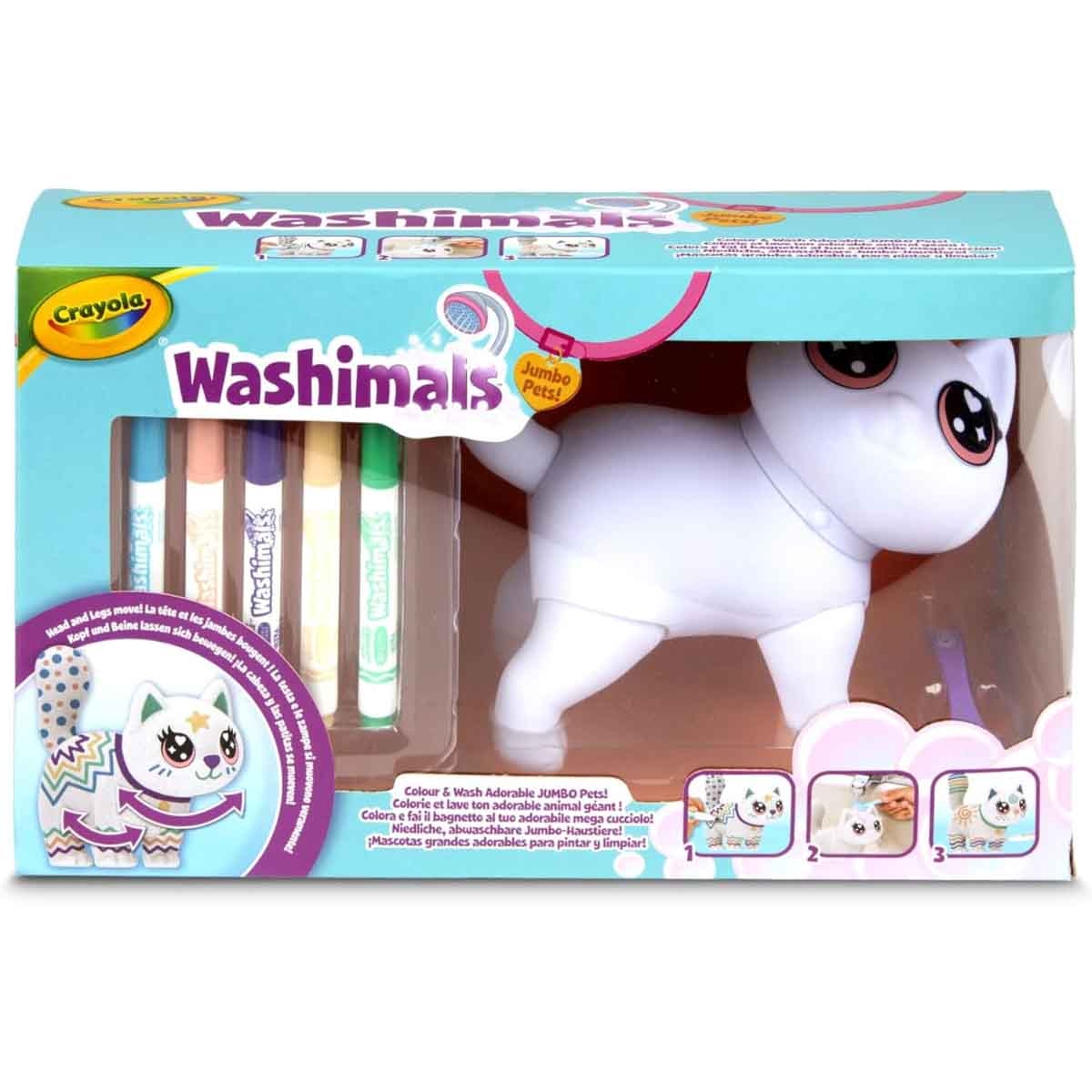 Crayola Washimals Jumbo Pets Playset Unisex, 3-4 Years