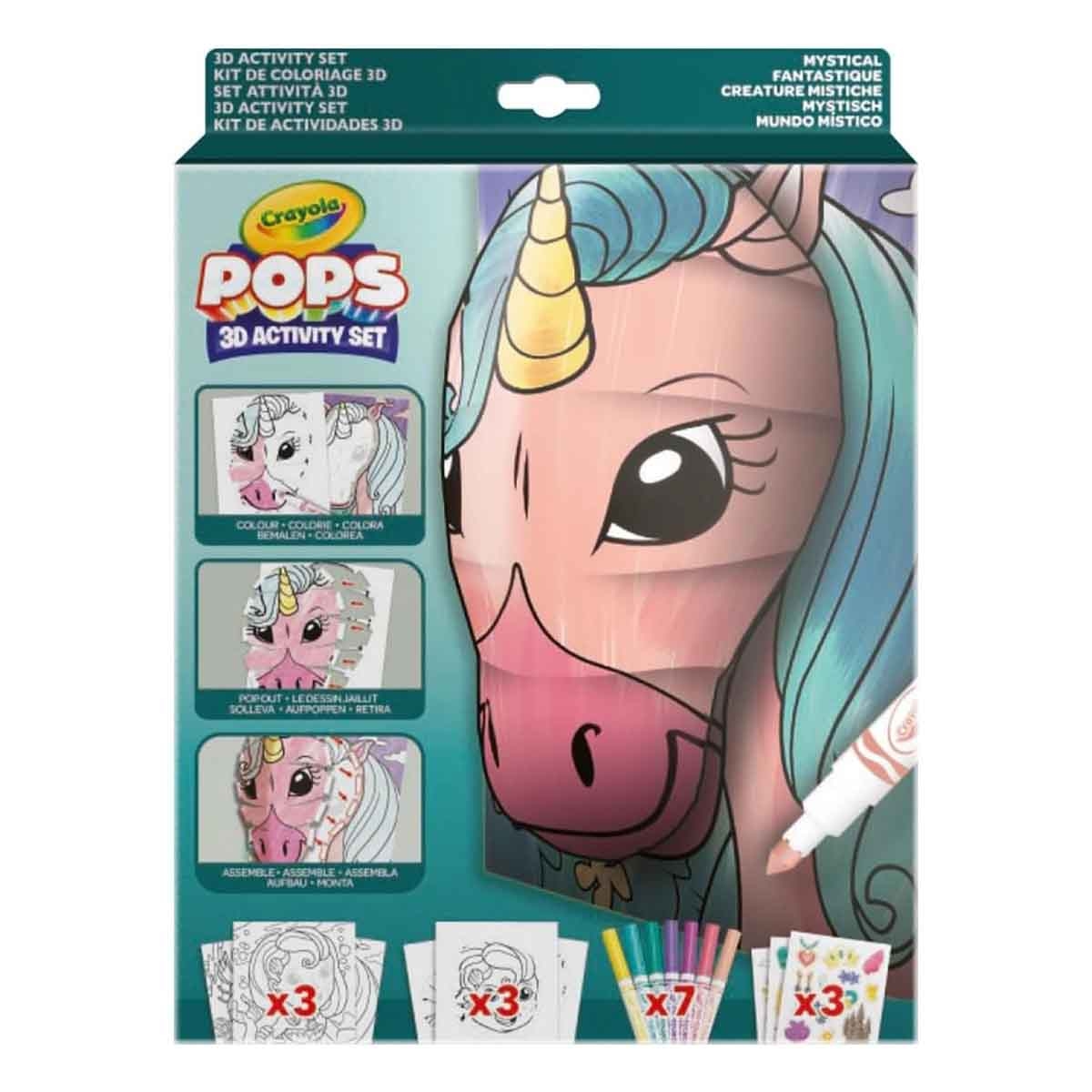 Crayola Watercolour & Limited Edition Crayons with Activity Set & Coloring & Sticker Activity Bundle Pack Unisex, 3-4 Years