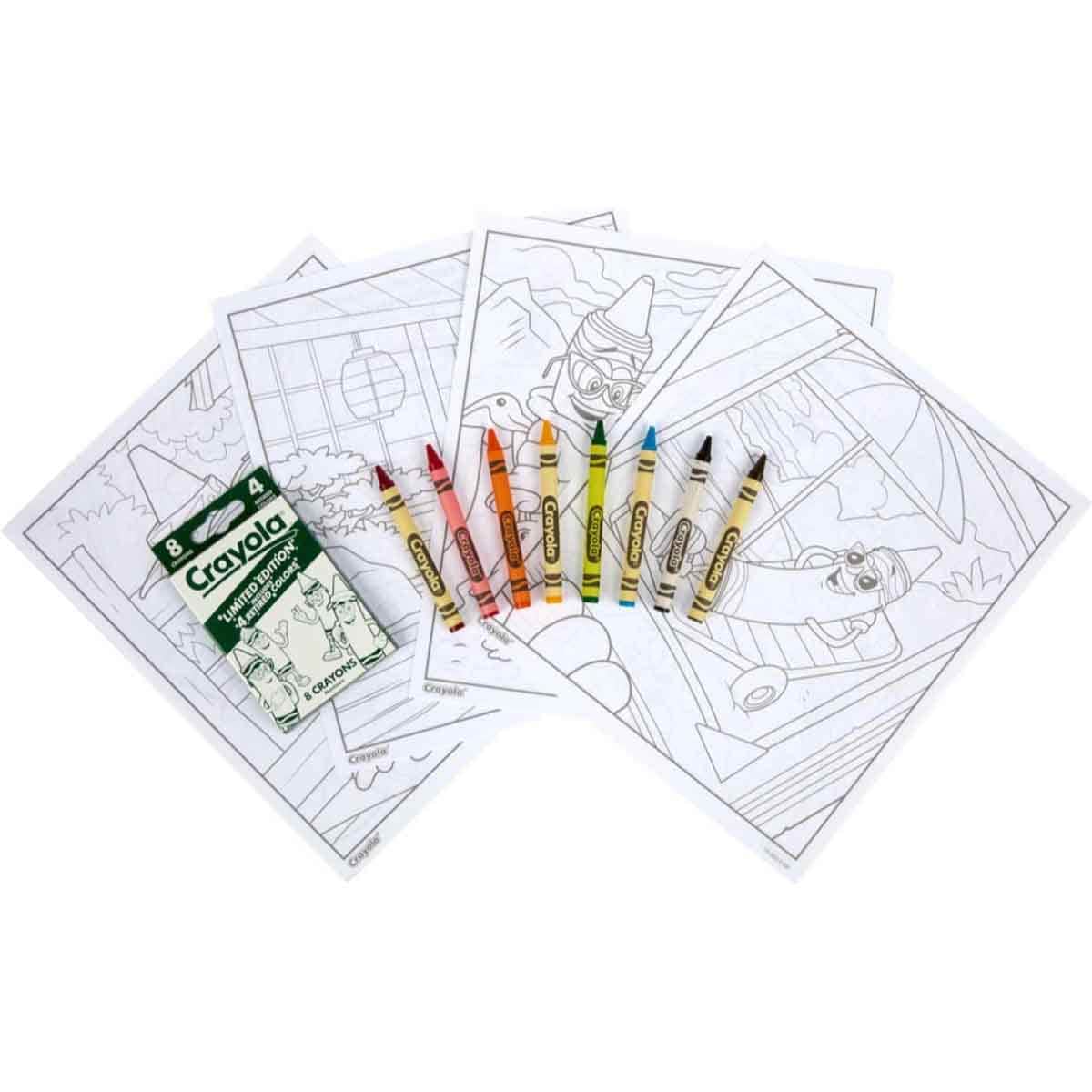 Crayola Watercolour & Limited Edition Crayons with Activity Set & Coloring & Sticker Activity Bundle Pack Unisex, 3-4 Years