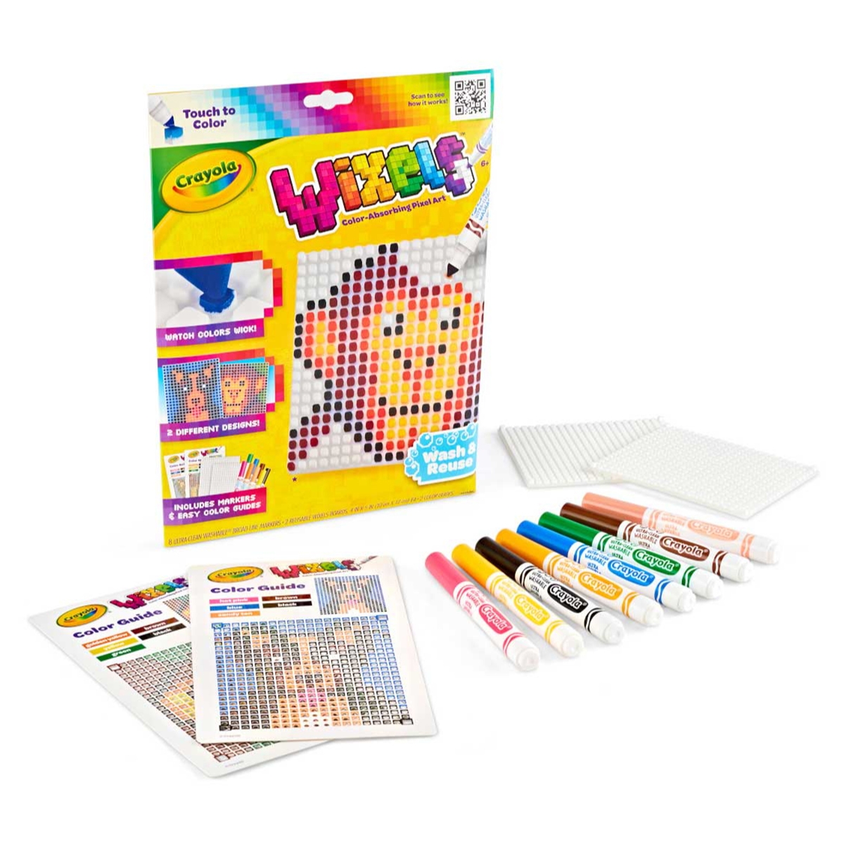 Crayola Wixels Animals Activity Kit Unisex, 5-7 Years