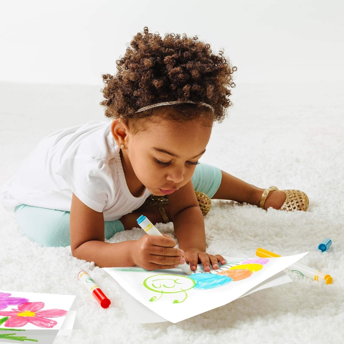 كرايولا ماركرز وندر صغيرة للجنسين، 3-4 سنوات، مجموعة من 10