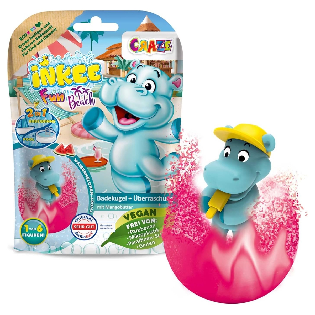 Craze 100g Fun Beach Surprise Bath Bomb Unisex, 3-4 Years