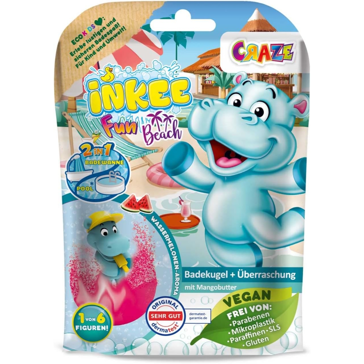 Craze 100g Fun Beach Surprise Bath Bomb Unisex, 3-4 Years