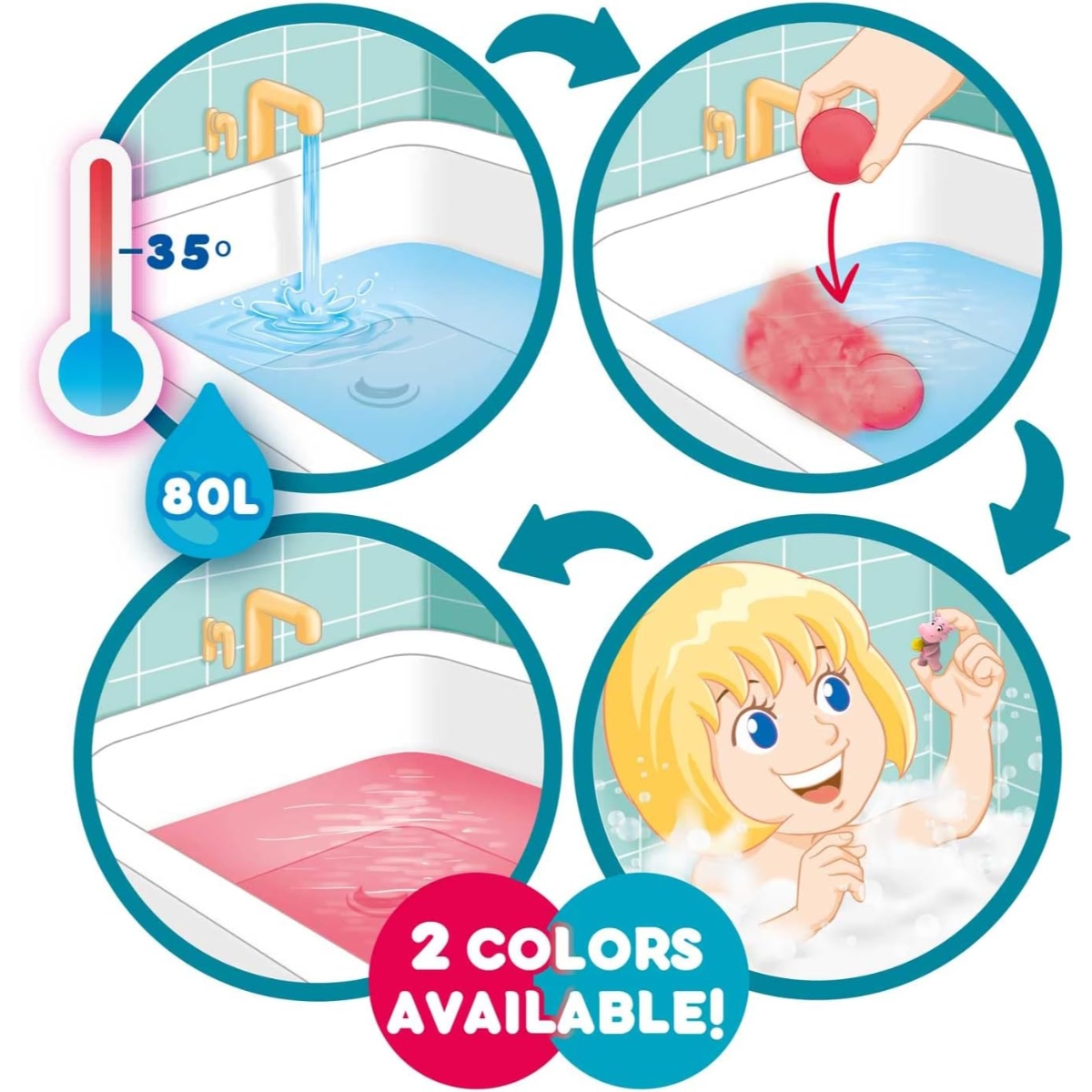 Craze 100g Fun Beach Surprise Bath Bomb Unisex, 3-4 Years