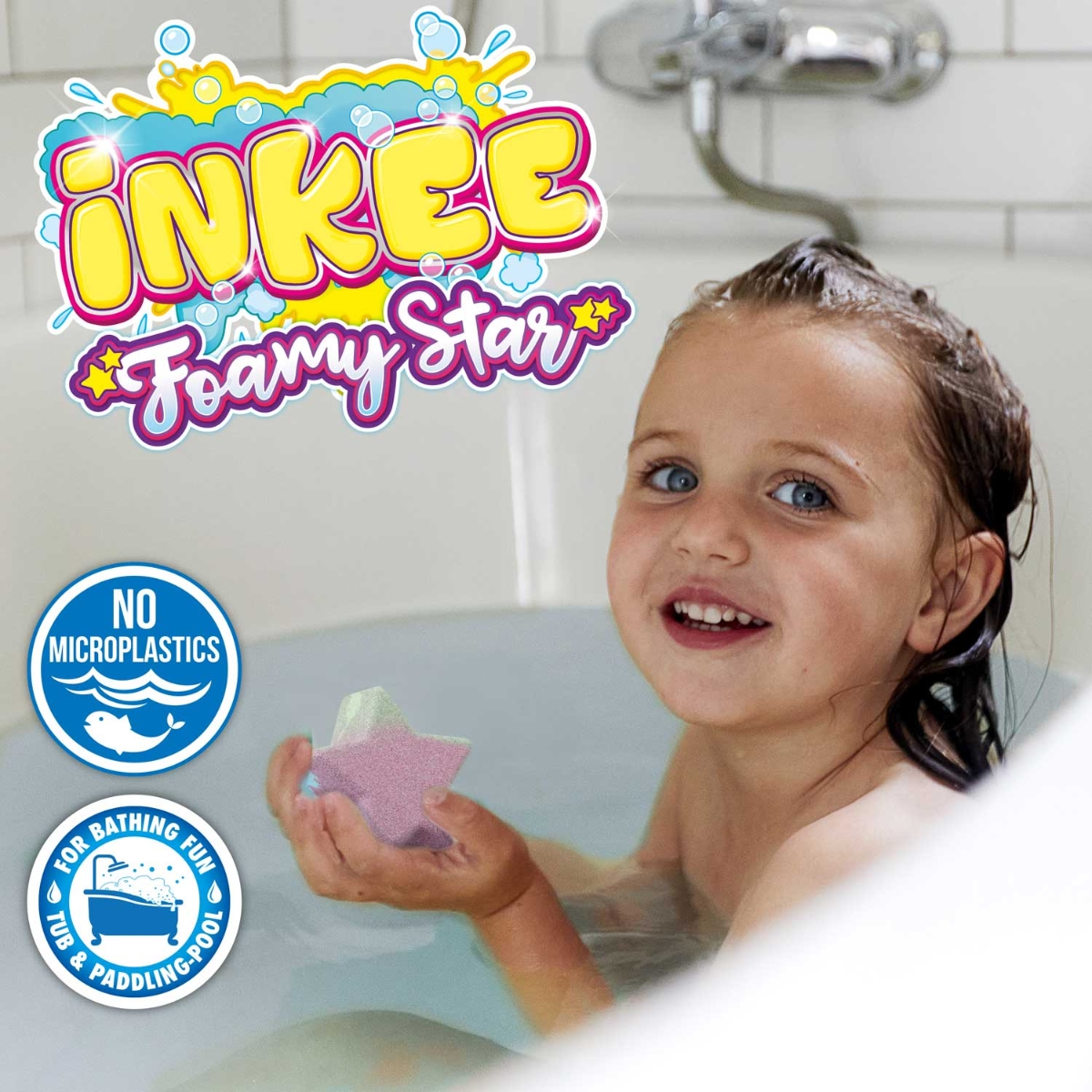 كريز إينكي فومي ستار قنبلة استحمام متنوع 70غ للجنسين، 3-4 سنوات