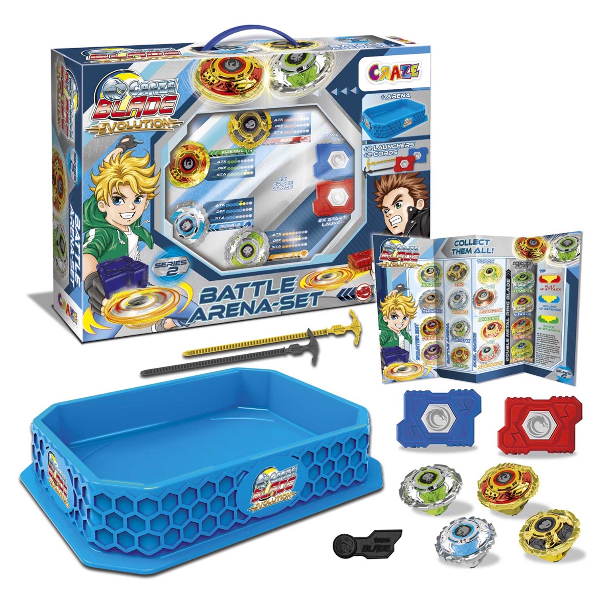 Craze Battle Arena Spinning Top Set Unisex, 3-4 Years