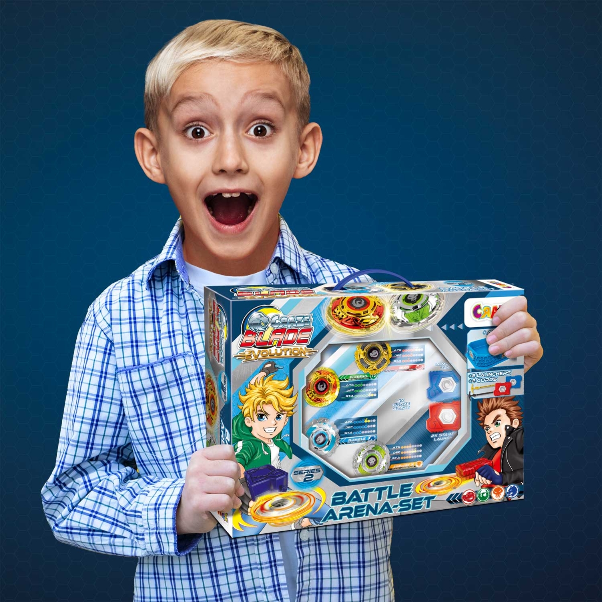 Craze Battle Arena Spinning Top Set Unisex, 3-4 Years