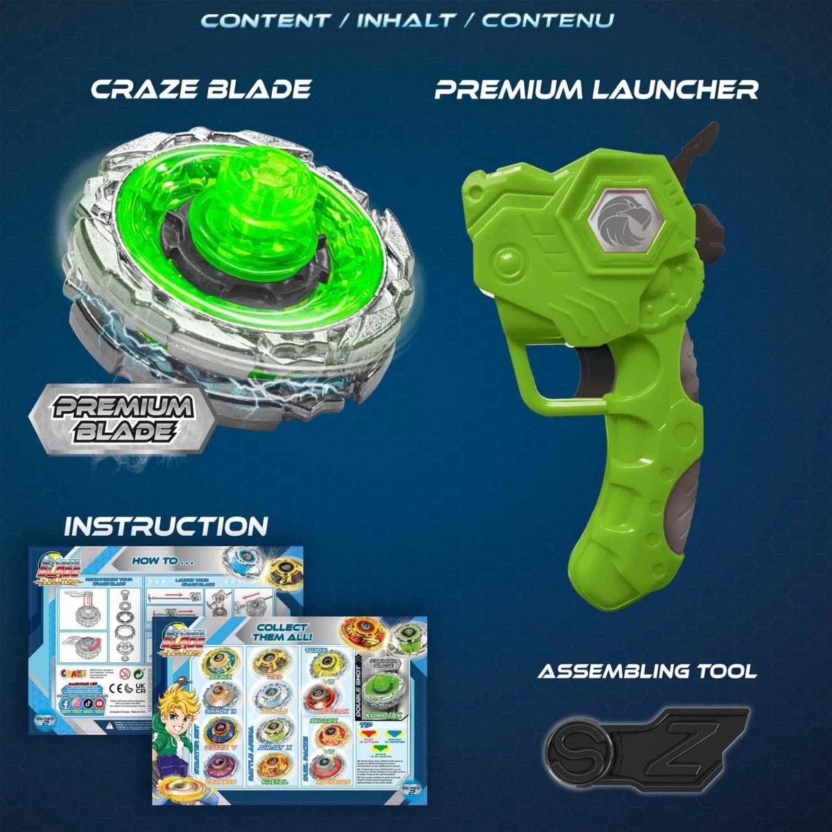 Craze Blade Beyblade + DC Batman & Disney Palace 3D Puzzle with Step2 Deluxe Desk Bundle Unisex, 13+ Years