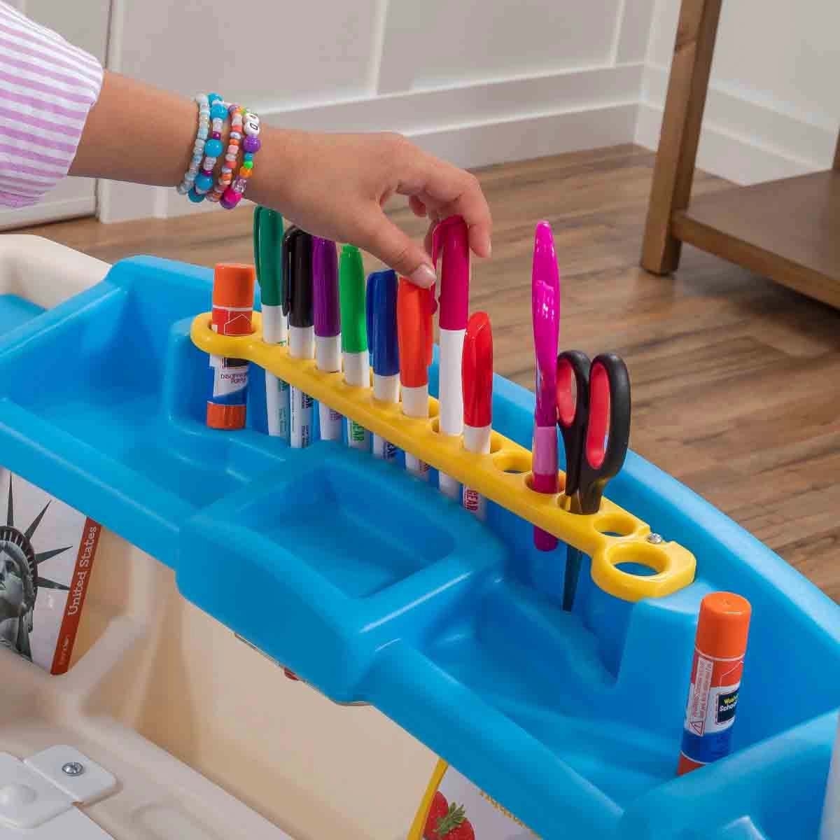 Craze Blade Beyblade + DC Batman & Disney Palace 3D Puzzle with Step2 Deluxe Desk Bundle Unisex, 13+ Years