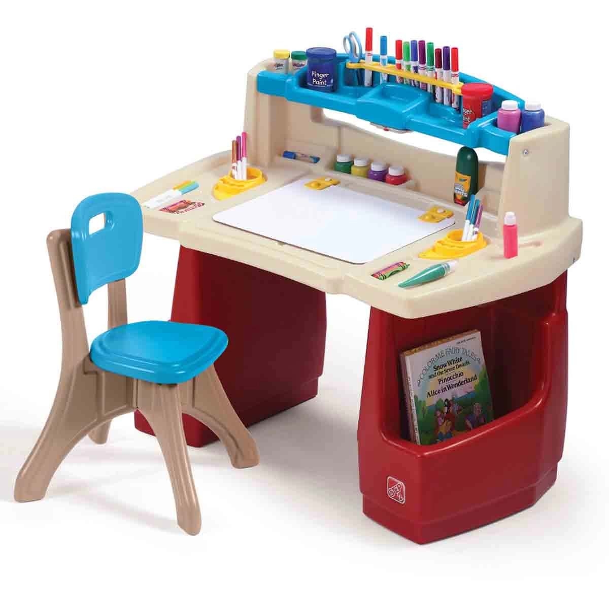 Craze Blade Beyblade + DC Batman & Disney Palace 3D Puzzle with Step2 Deluxe Desk Bundle Unisex, 13+ Years