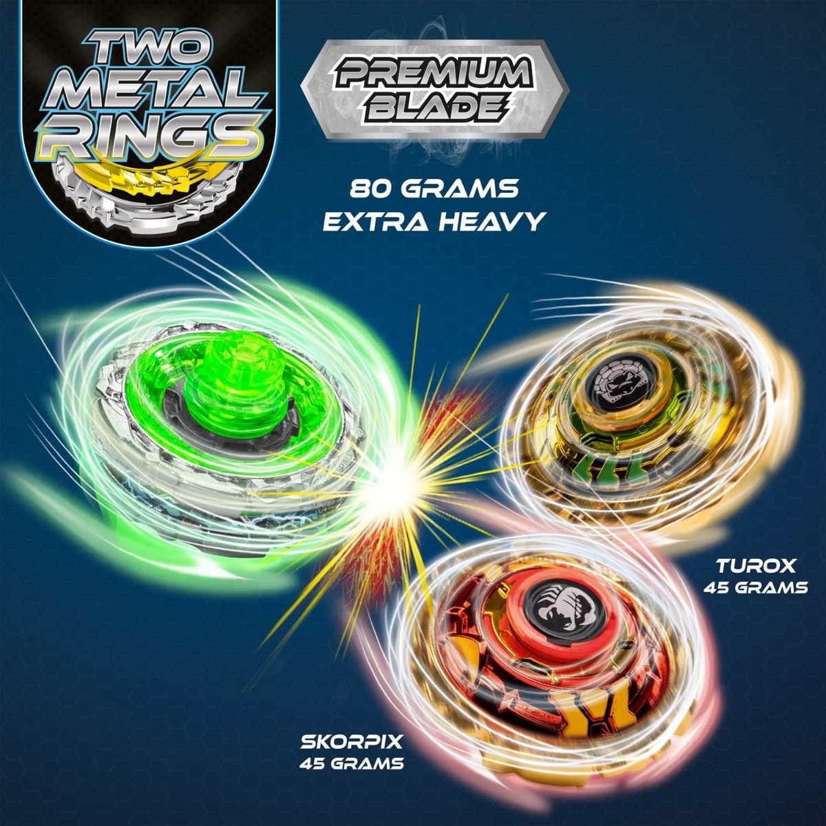 Craze Blade Evolution Double Shot Premium Beyblade Unisex, 5-7 Years