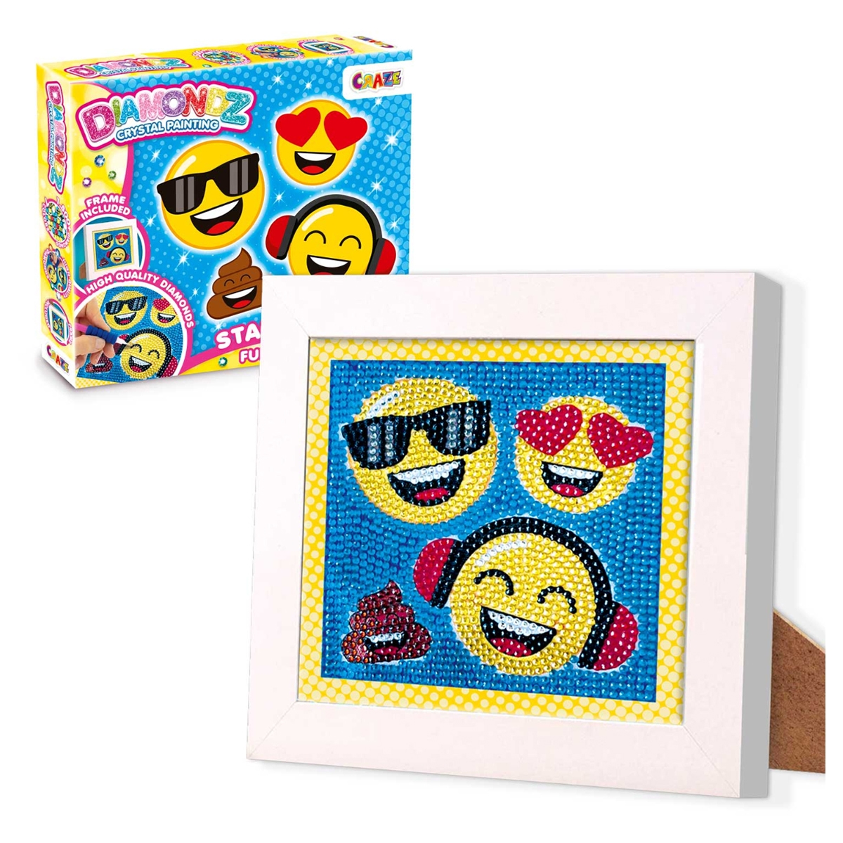 Craze Diamondz Funny Faces Starter Kit Unisex, 5-7 Years