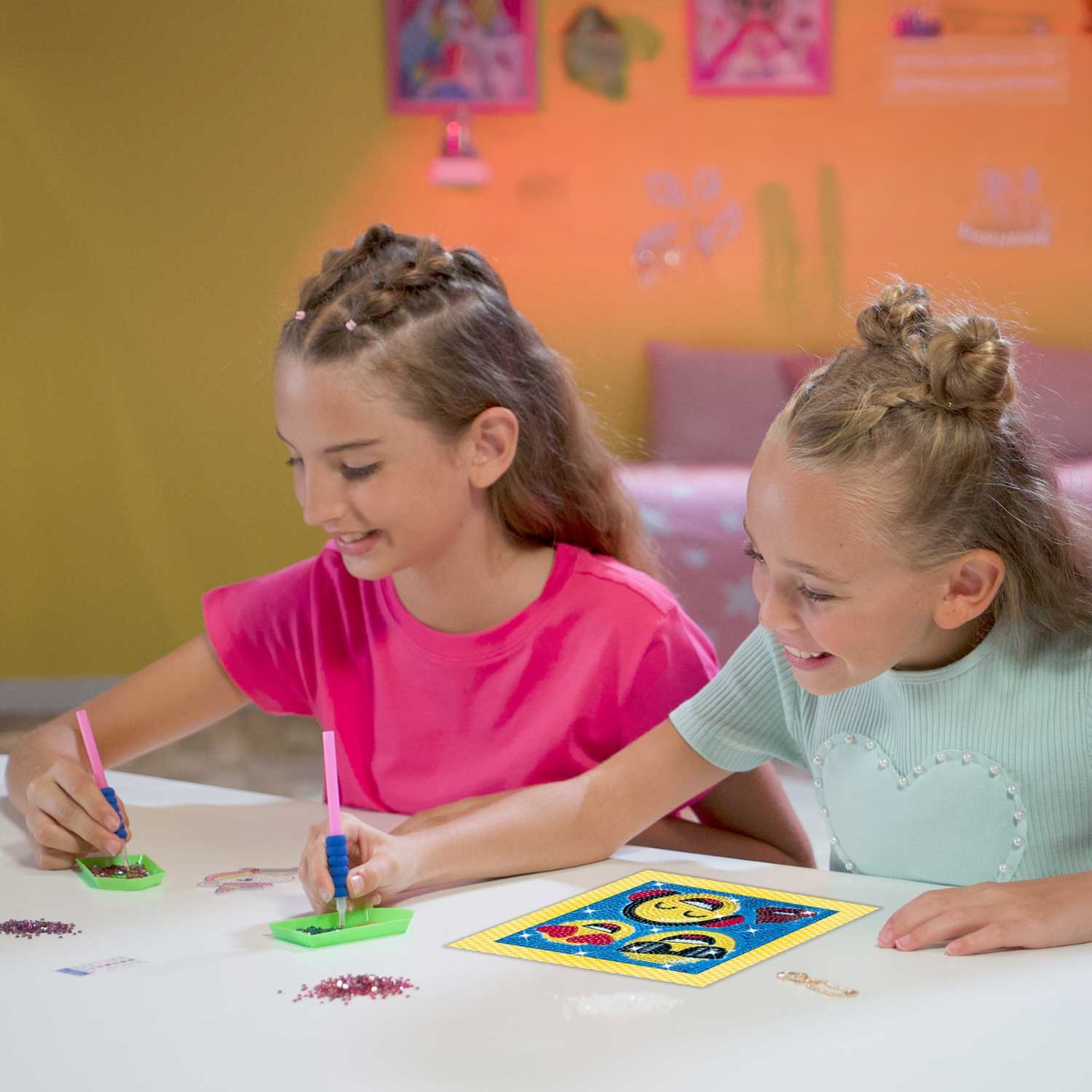 Craze Diamondz Funny Faces Starter Kit Unisex, 5-7 Years