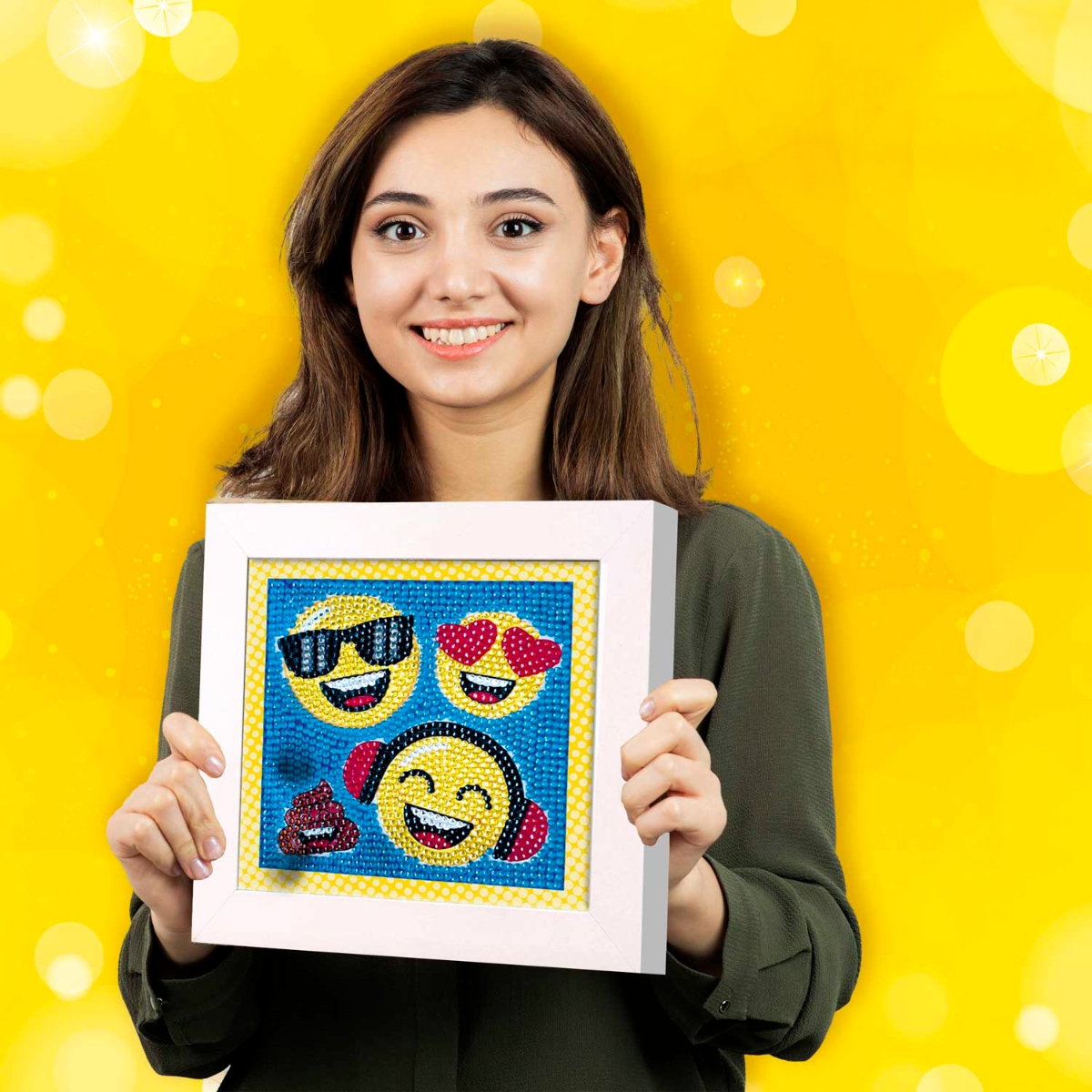 Craze Diamondz Funny Faces Starter Kit Unisex, 5-7 Years