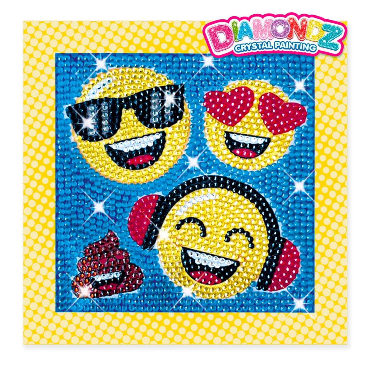 Craze Diamondz Funny Faces Starter Kit Unisex, 5-7 Years