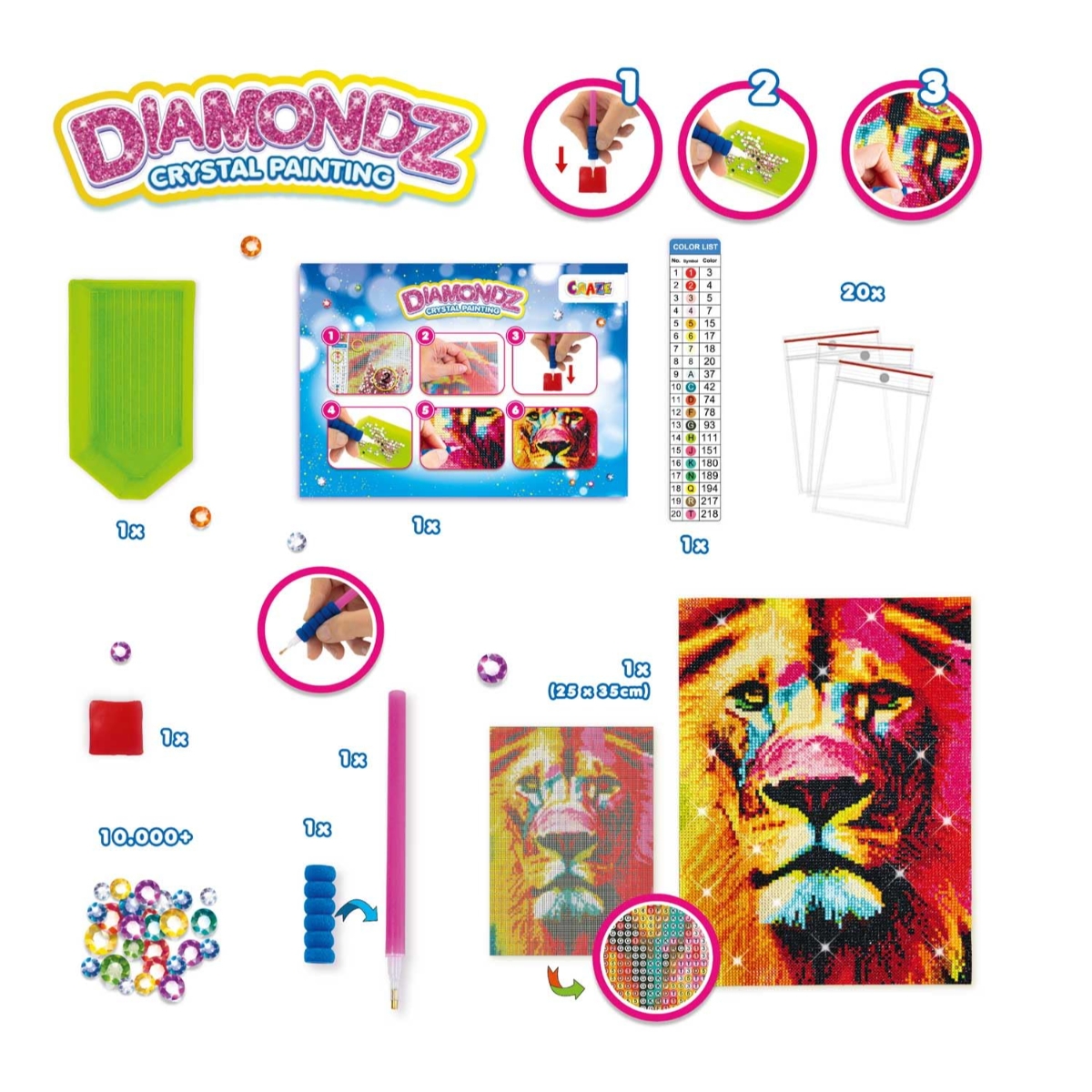 كريز مجموعة صور دياموندز لايون للجنسين، 5-7 سنوات