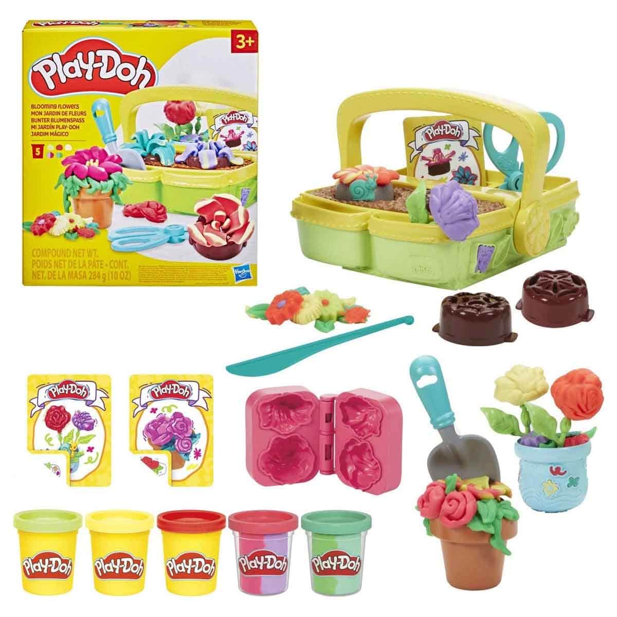 Craze Diamondz Lion Set with Studio Bag DIY & Alphabet Bead Kit, Scribble Scrubbie Wilbur & Play-Doh Flowers Bundle Unisex, 5-7 Years