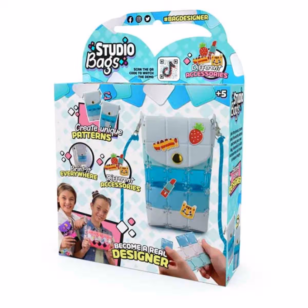 Craze Diamondz Lion Set with Studio Bag DIY & Alphabet Bead Kit, Scribble Scrubbie Wilbur & Play-Doh Flowers Bundle Unisex, 5-7 Years