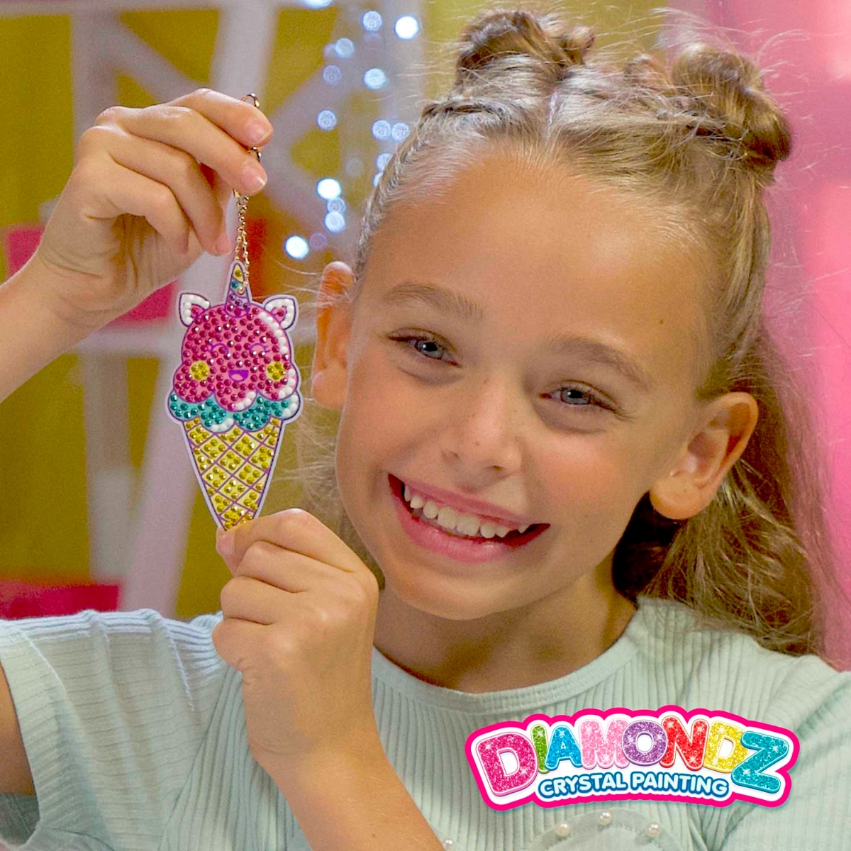 Craze Diamondz Snacks Keychain Set Unisex, 5-7 Years