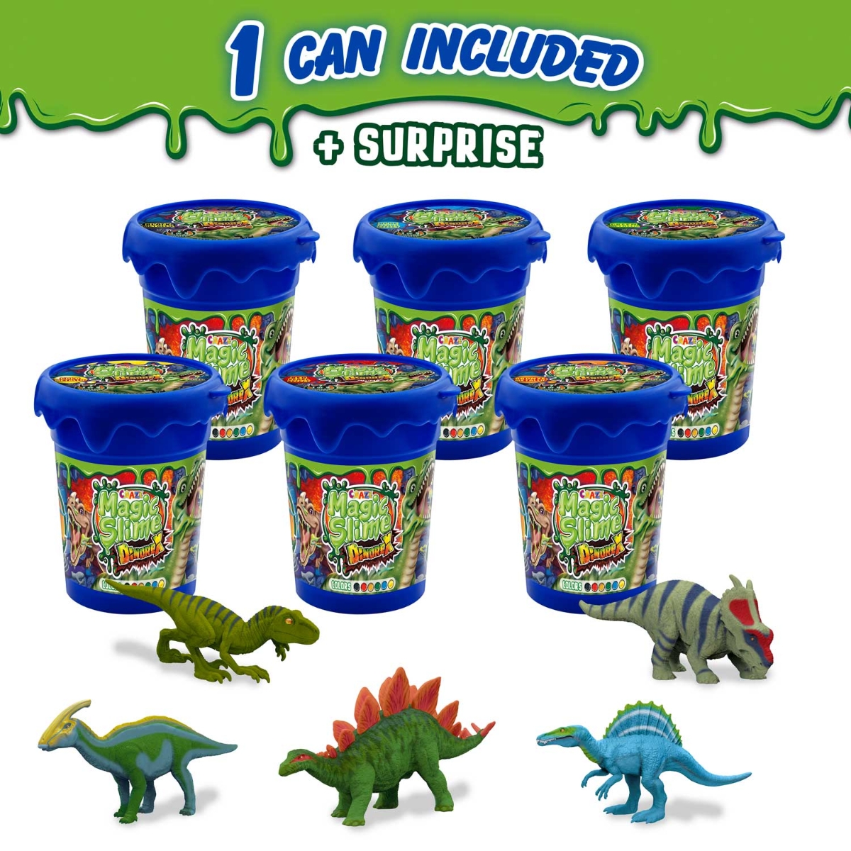 Craze Dinorex Assorted Magic Slime Unisex, 3-4 Years