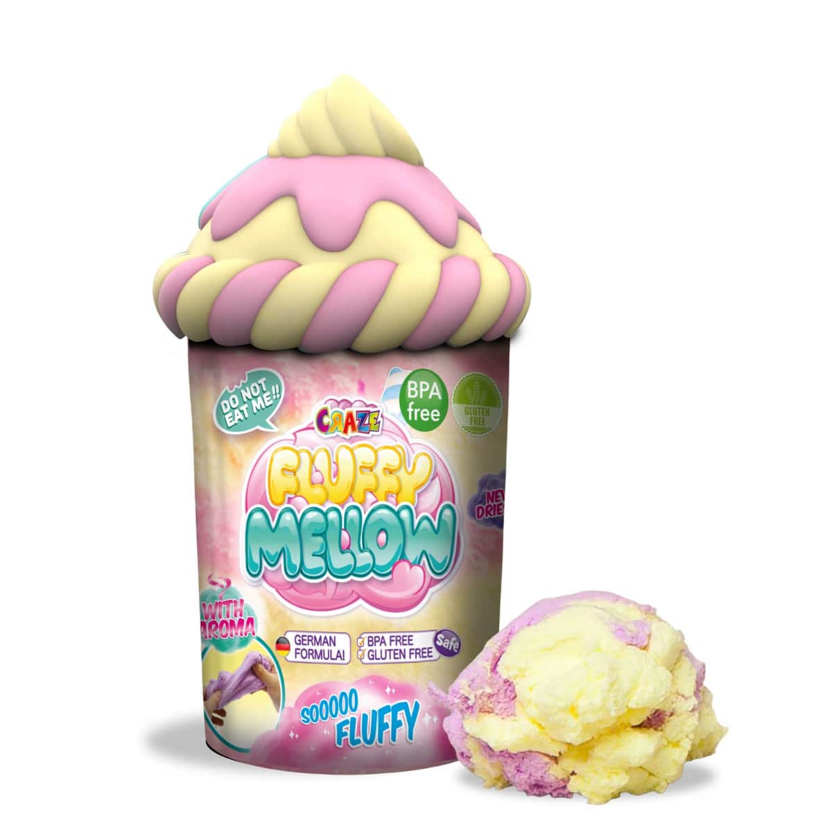 Craze Fluffy Mellow Assorted Modelling Clay Can Unisex, 5-7 Years