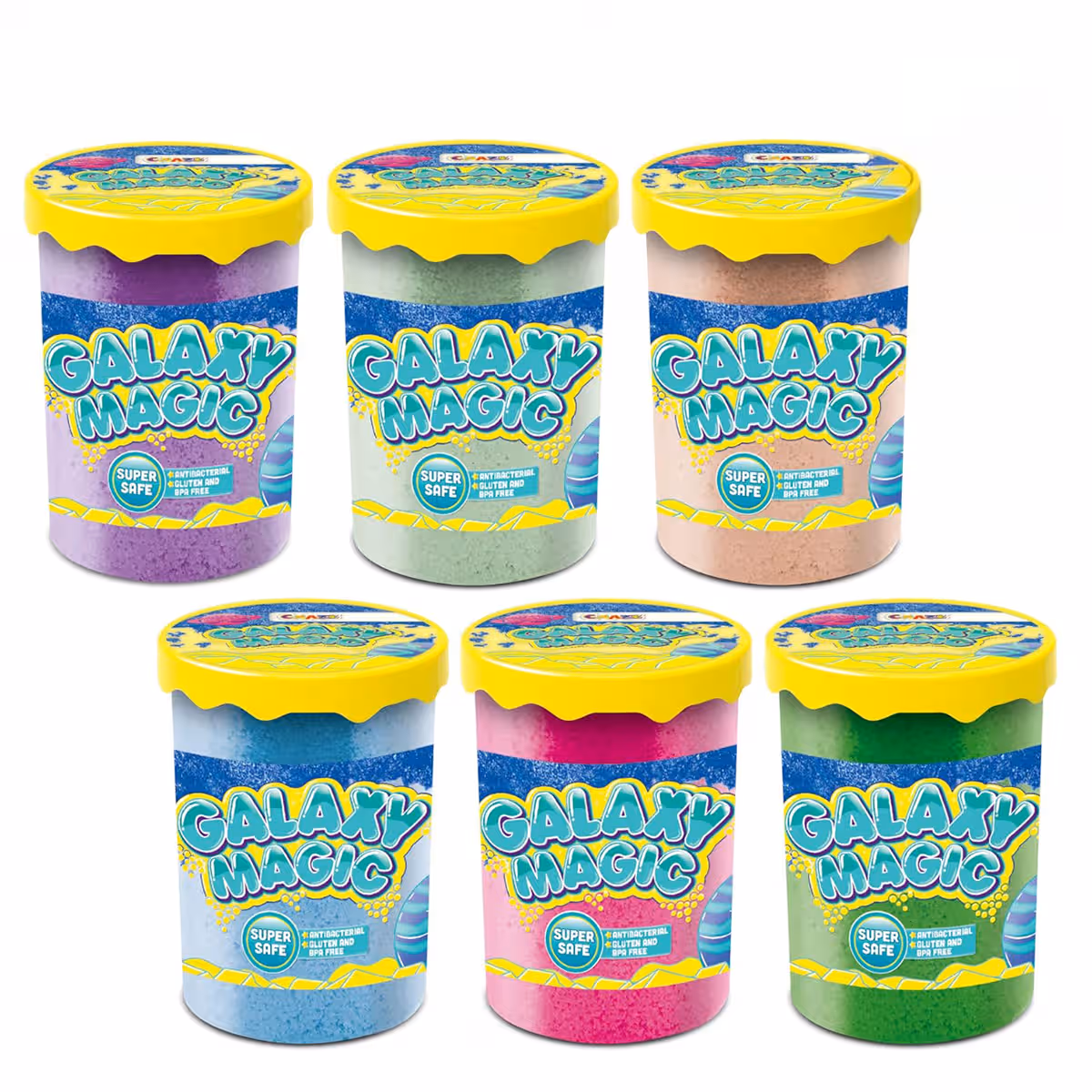 Craze Galaxy Magic Assorted Foamy Clay Can Unisex, 3-4 Years