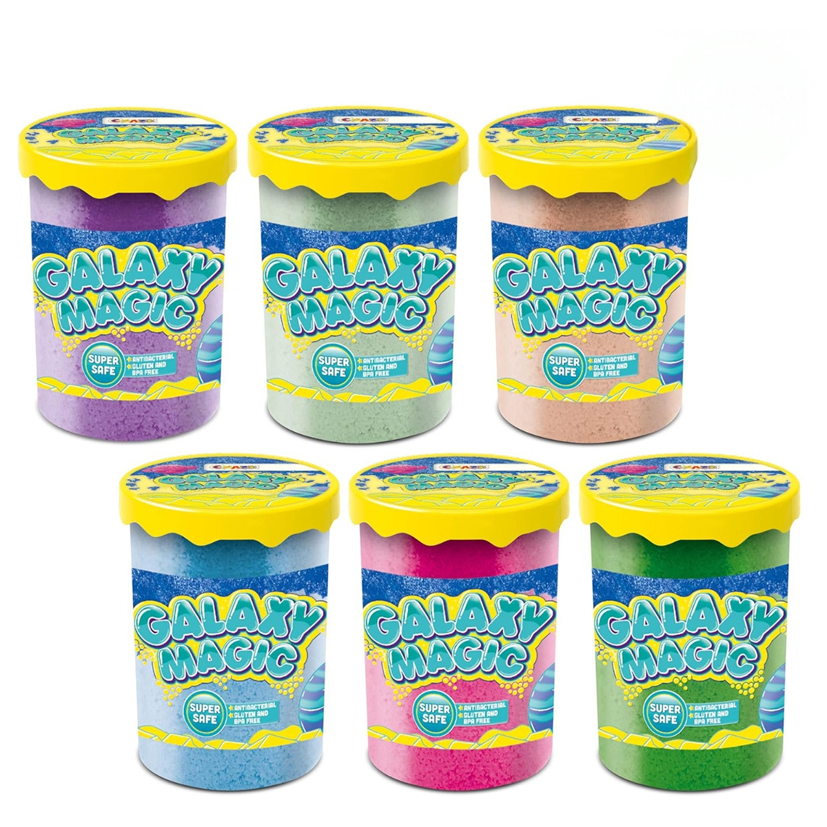 Craze Galaxy Magic Assorted Foamy Clay Can Unisex, 3-4 Years
