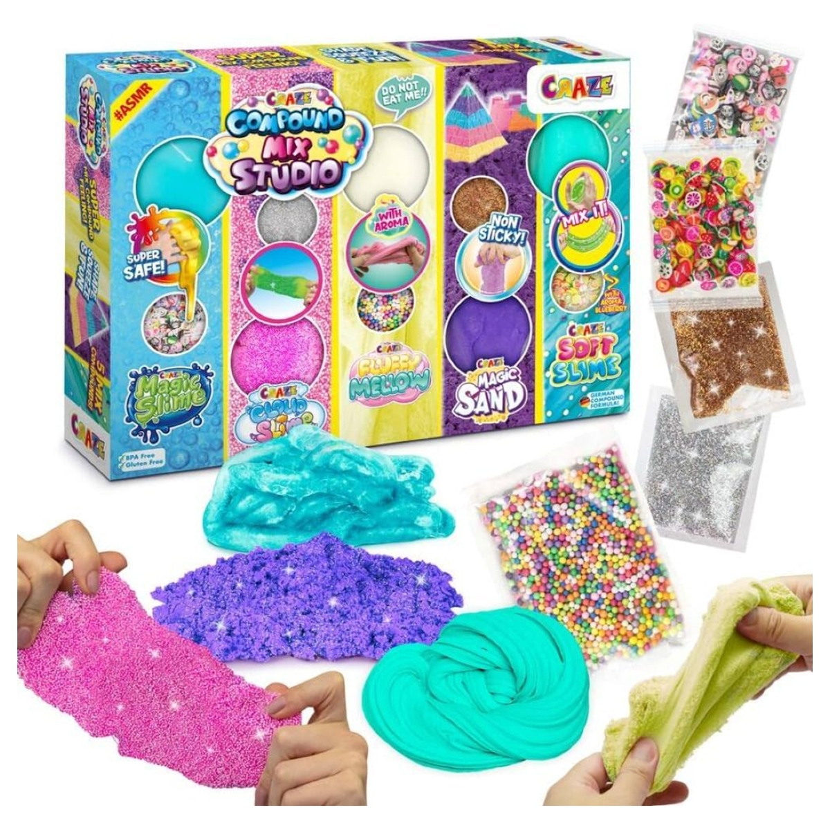 Craze Magic Slime Compound Mix Studio Kit Unisex, 3-4 Years