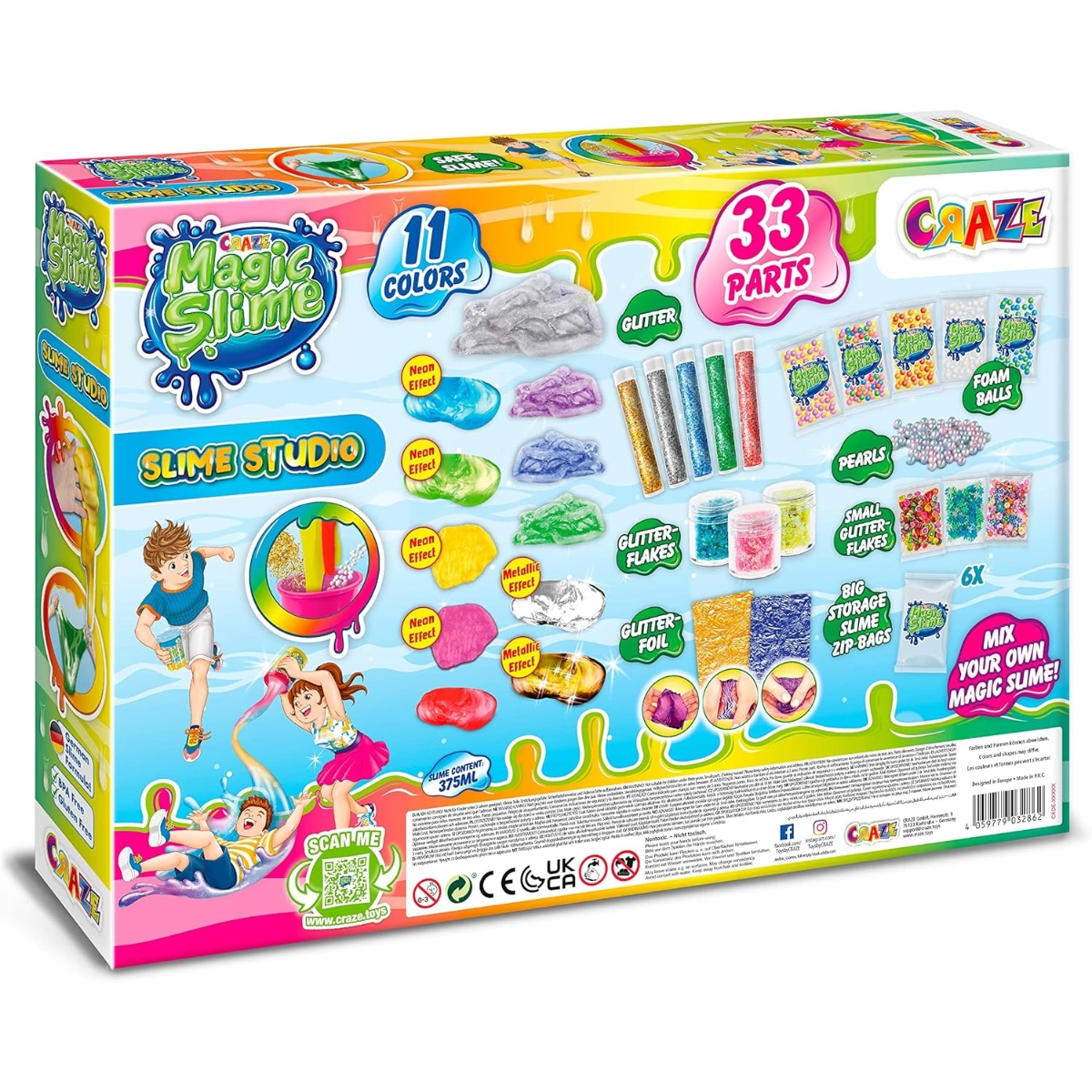 Craze Magic Slime Studio DIY Kit Unisex, 5-7 Years