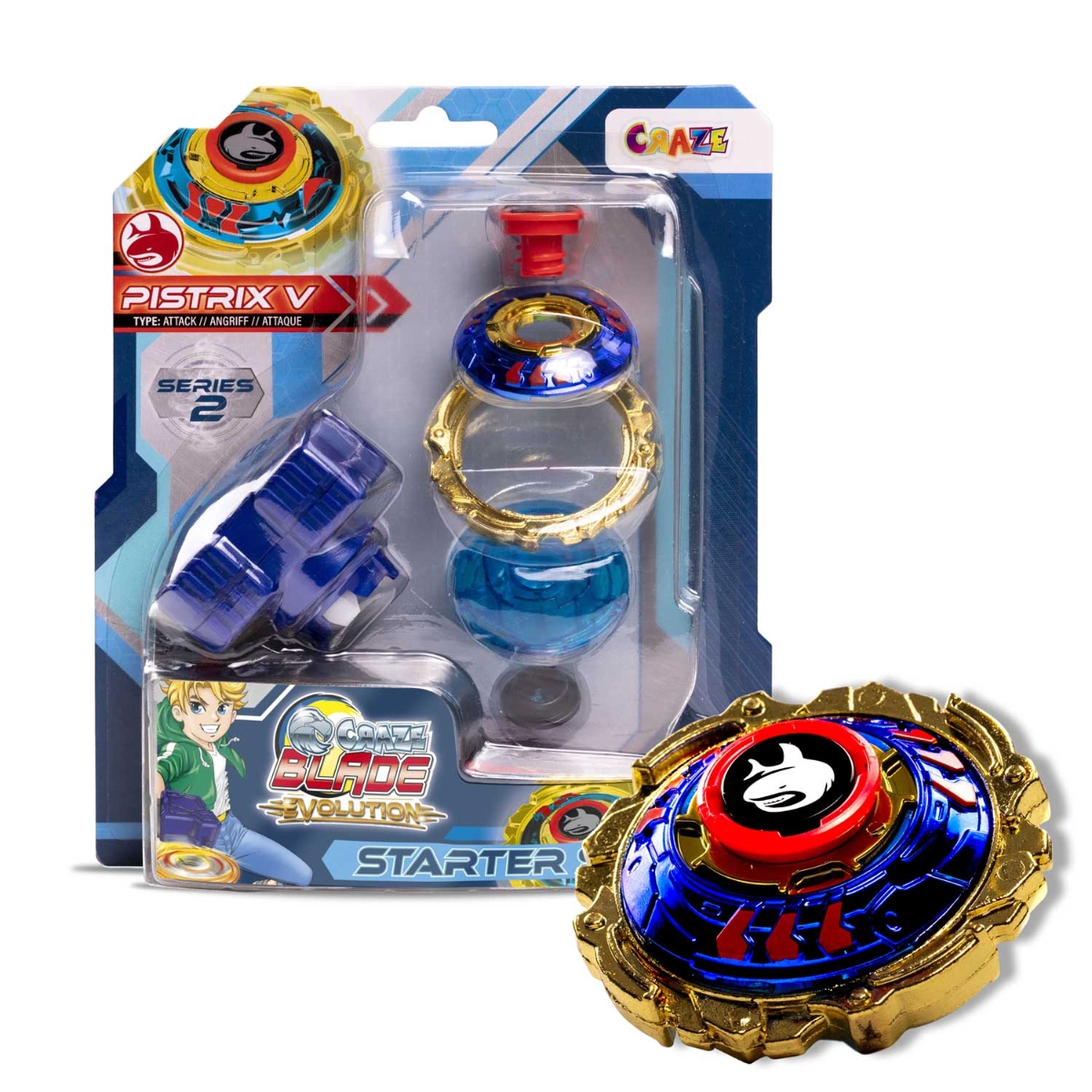 Craze Spinning Blade Assorted Evolution Starter Set Unisex, 5-7 Years