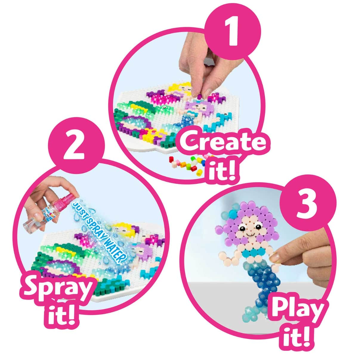 Craze V2 Mermaid Starter Splash Beadys Set Unisex, 5-7 Years