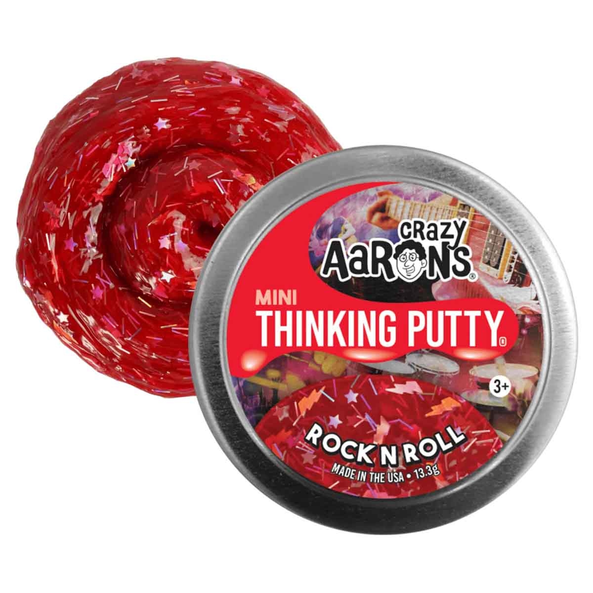 كريزي آرون معجون التفكير ميني روك آند رول مقاس 2 انش للجنسين، 3-4 سنوات