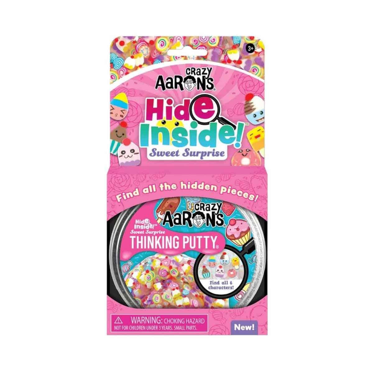 Crazy Aaron 4" Flower Finds Hide Inside! Thinking Putty Unisex, 3-4 Years