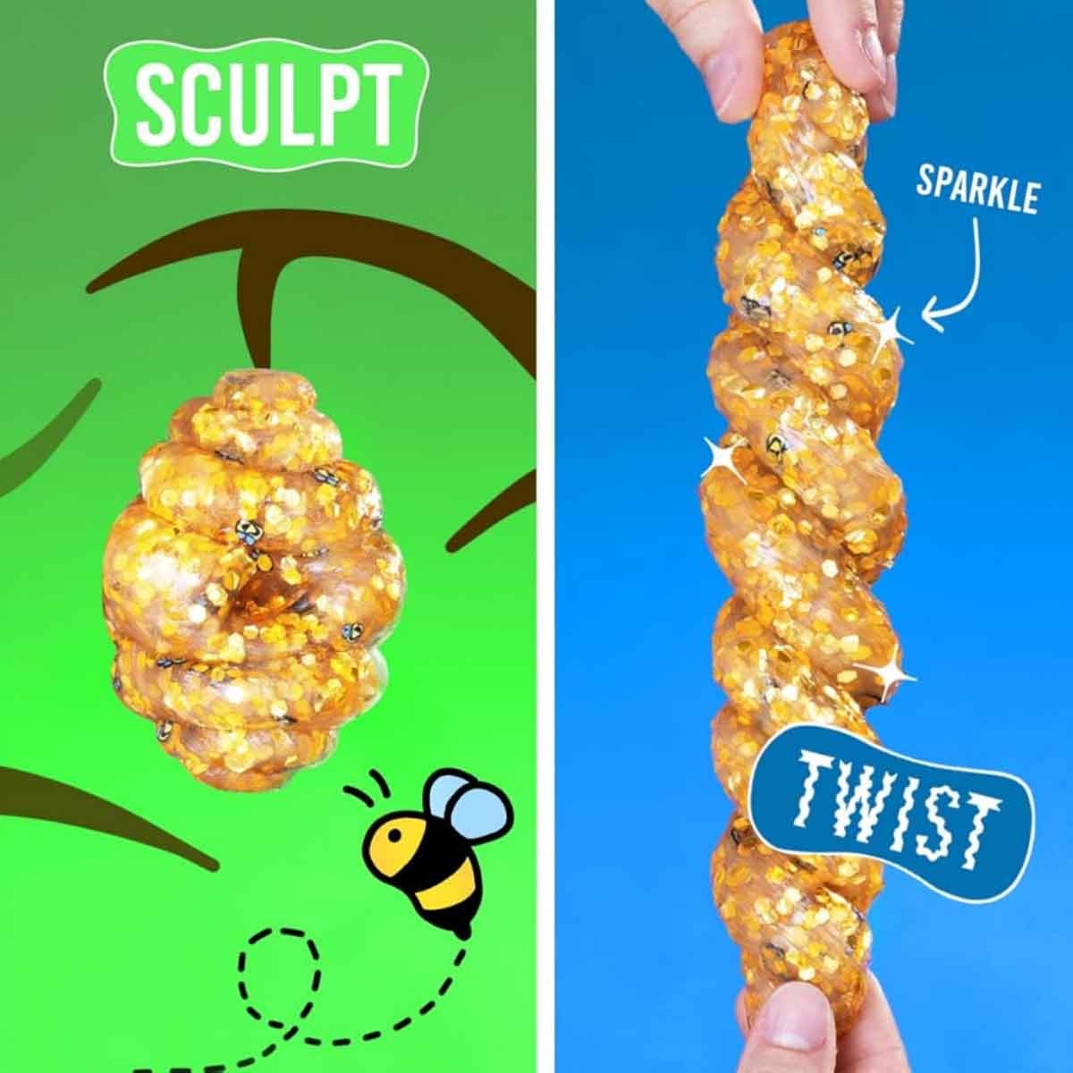 كريزي آرون معجون التفكير خلية العسل مقاس 4 انش للجنسين، 3-4 سنوات