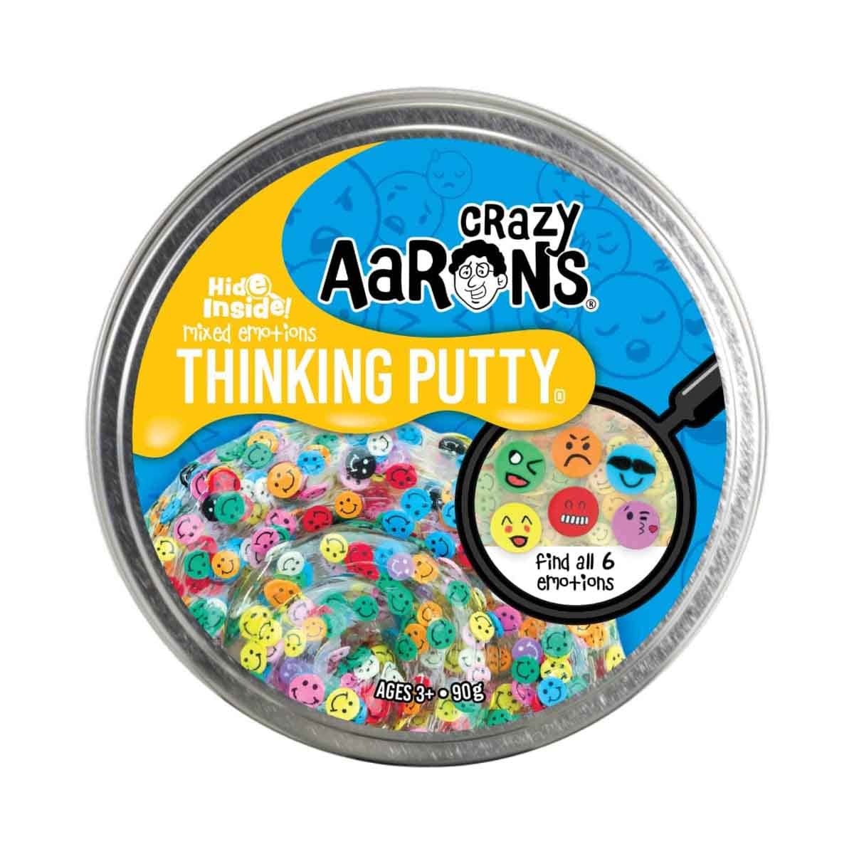 Crazy Aaron 4" Mixed Emotions Hide Inside! Thinking Putty Unisex, 3-4 Years