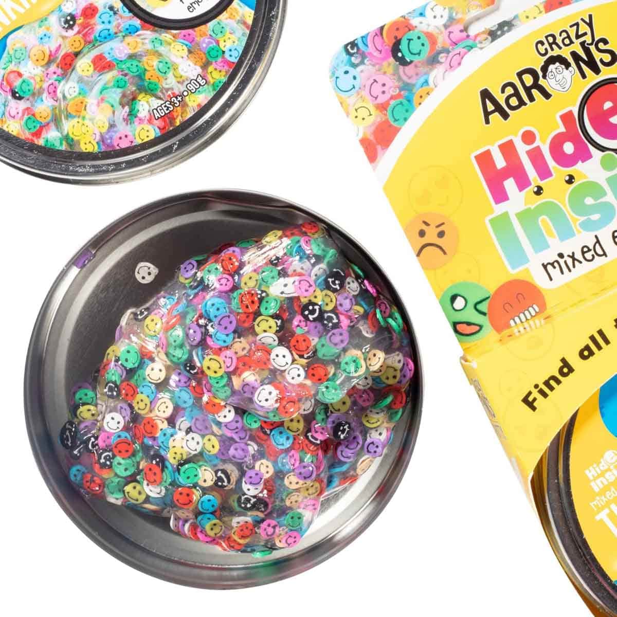 Crazy Aaron 4" Mixed Emotions Hide Inside! Thinking Putty Unisex, 3-4 Years