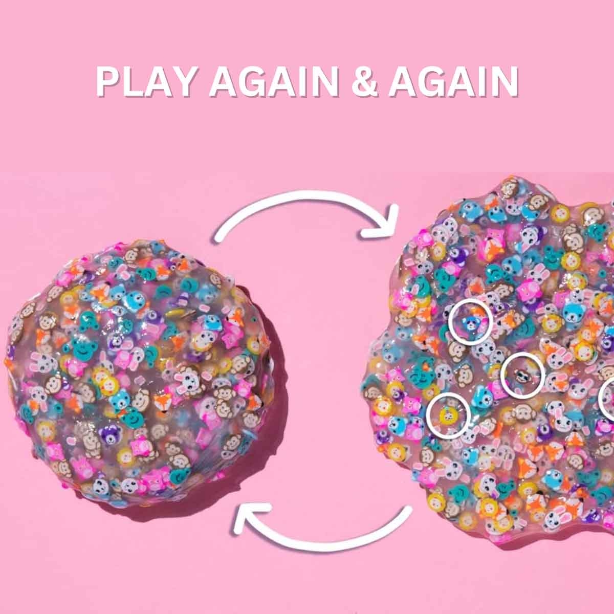 كريزي آرون معجون التفكير حيوان الحفلة المخفي مقاس 4 انش للجنسين، 3-4 سنوات