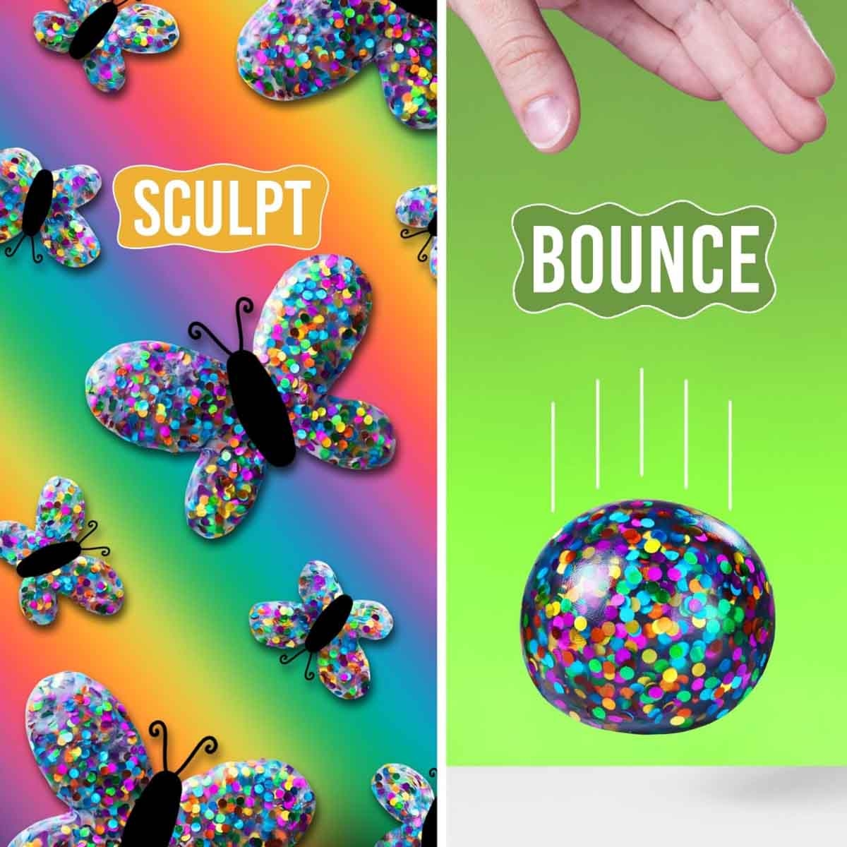 كريزي آرون معجون التفكير فراشة اجتماعية ترند سيترز مقاس 4 انش للجنسين، 3-4 سنوات