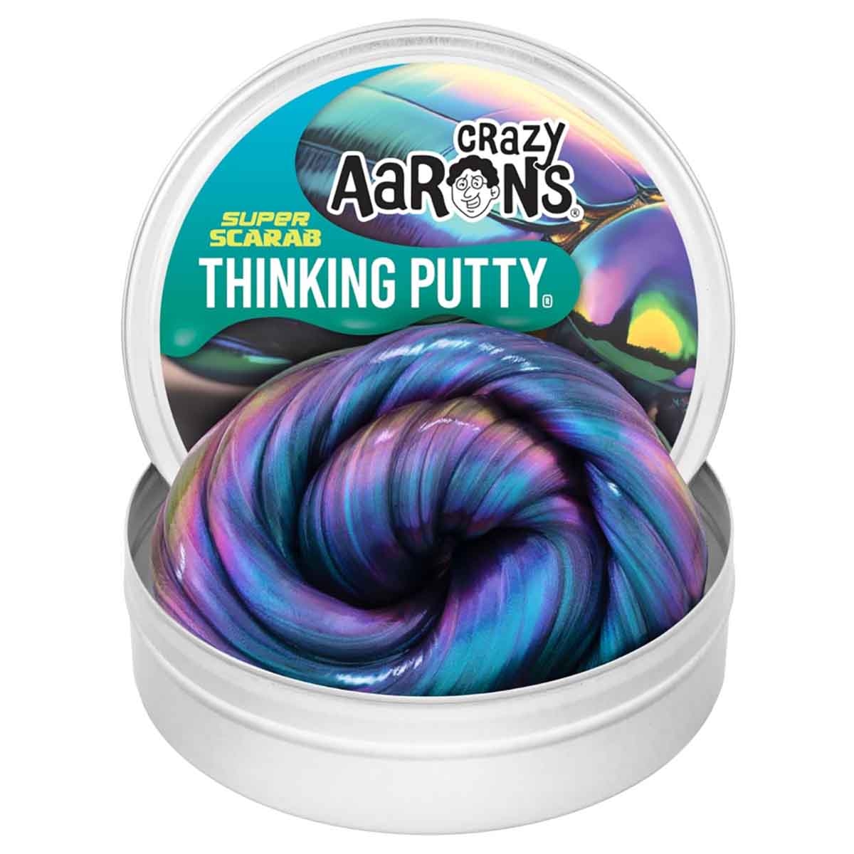 Crazy Aaron 4" Super Scarab Thinking Putty Unisex, 3-4 Years