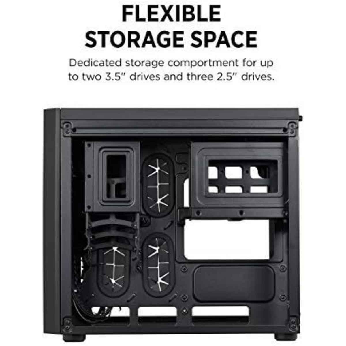 Corsair Crystal 280X RGB TG Cube Gaming PC Case