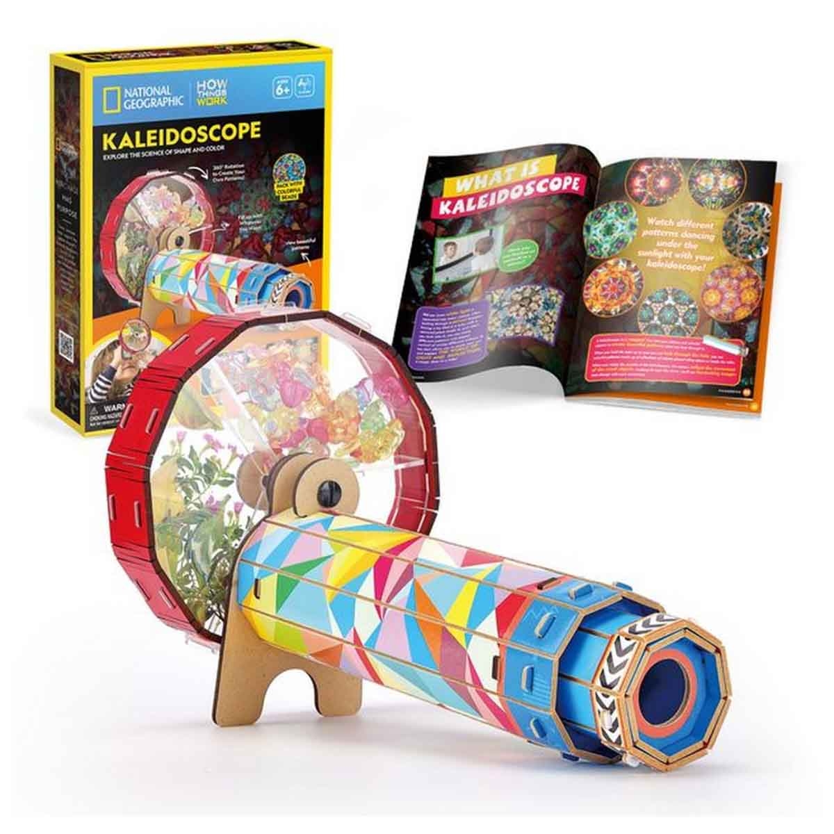 CubicFun National Geographic 3D Puzzle Kaleidoscope with Wheel Unisex, 5-7 Years