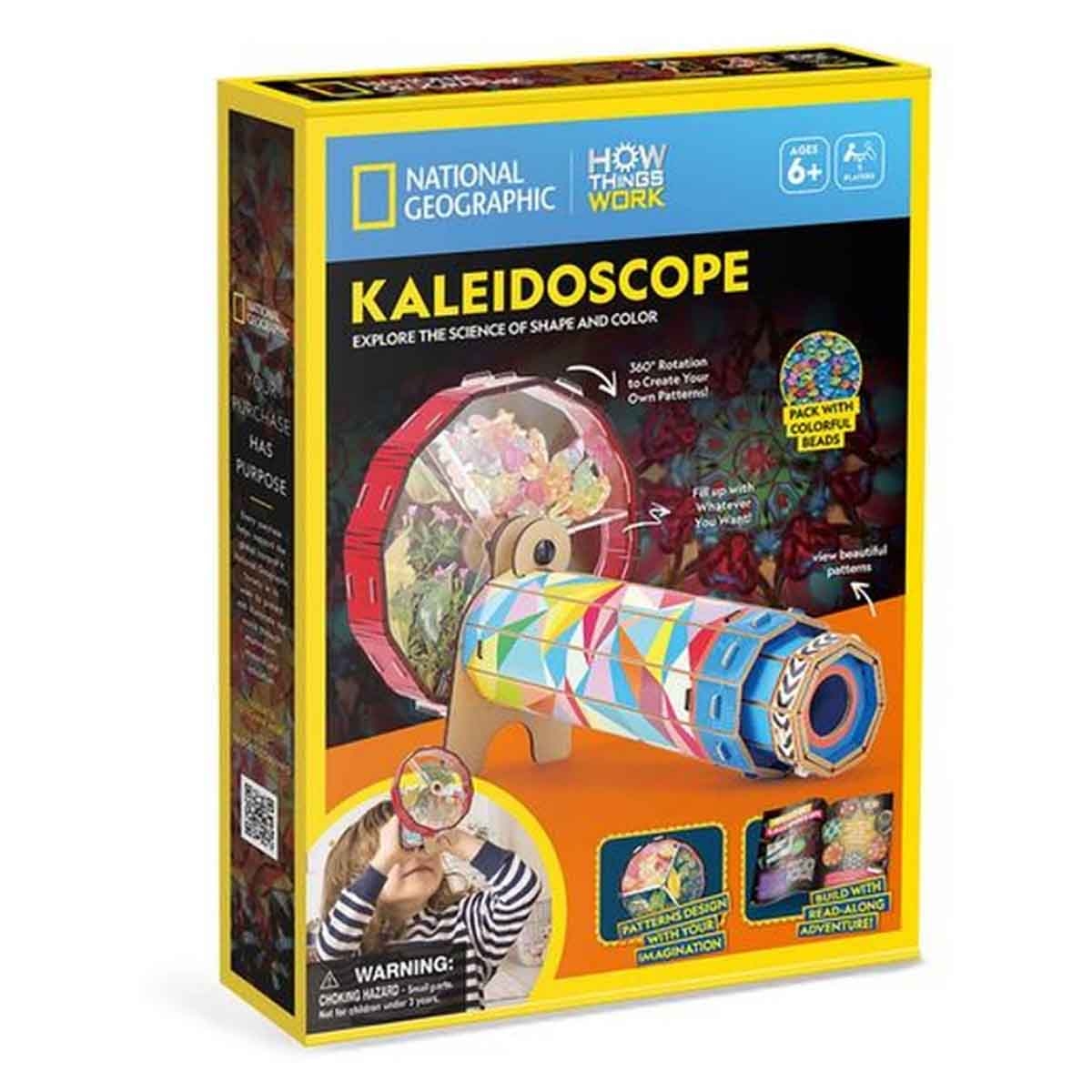 CubicFun National Geographic 3D Puzzle Kaleidoscope with Wheel Unisex, 5-7 Years