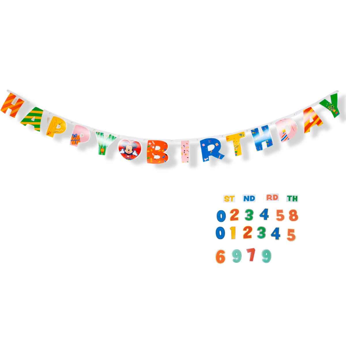 Disney 180x15cm Cute Celebration D100 Mickey & Minnie Banner