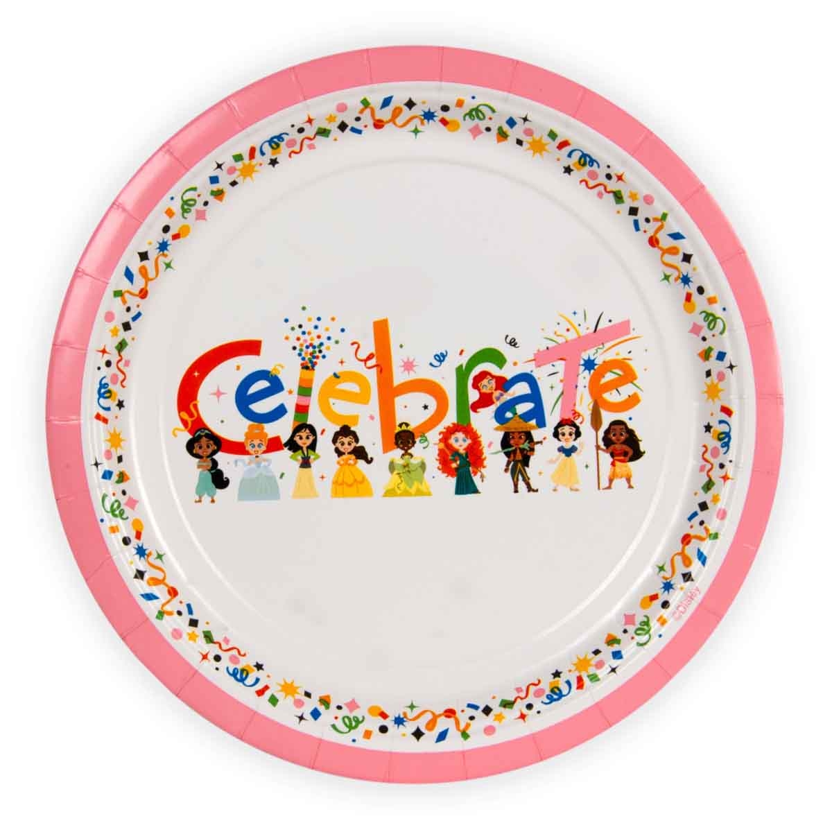 Disney Princess 8-Piece 9" Cute Celebration D100 Paper Plate Set