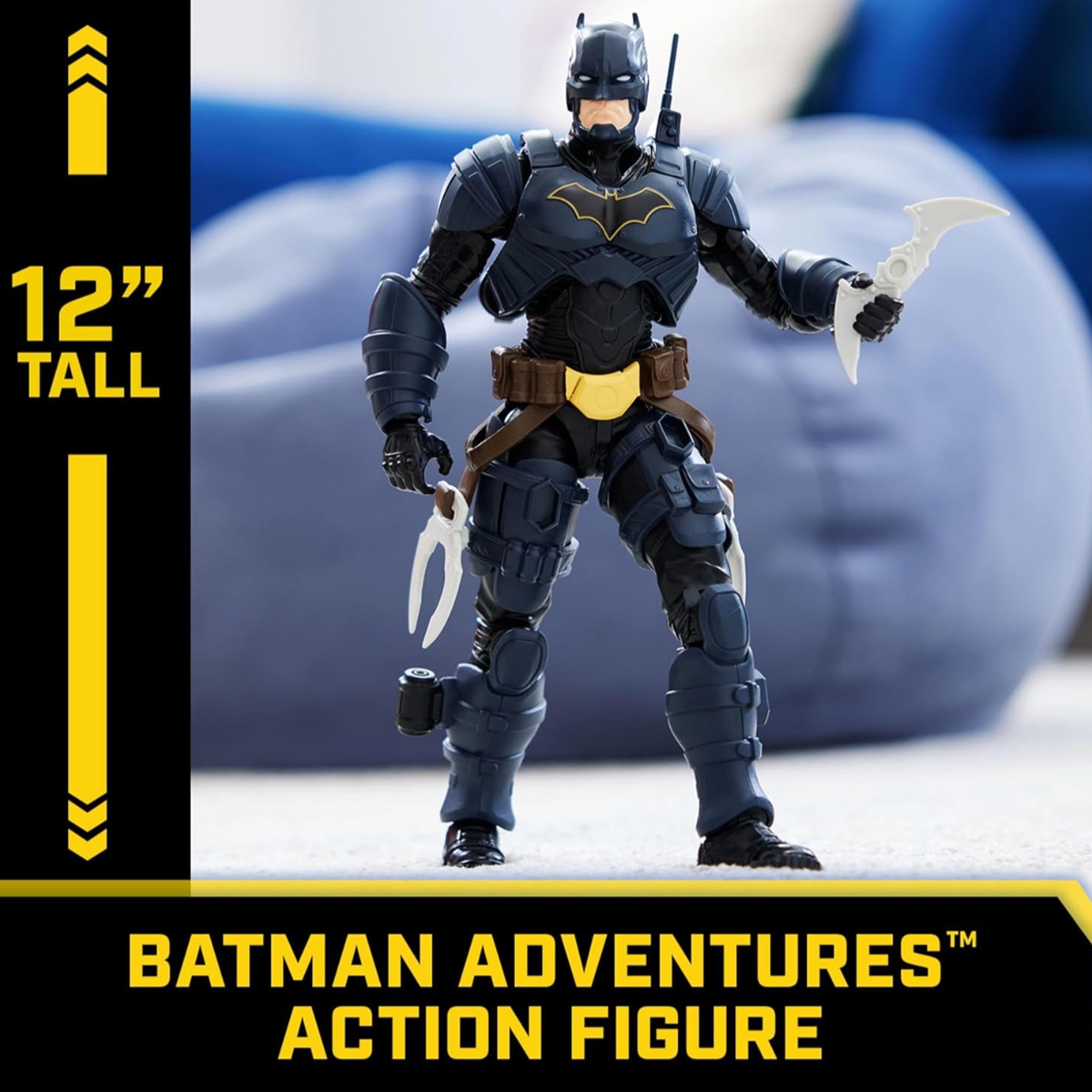 DC Comics 12″ Batman Adventures Batman Action Figure Unisex, 5-7 Years