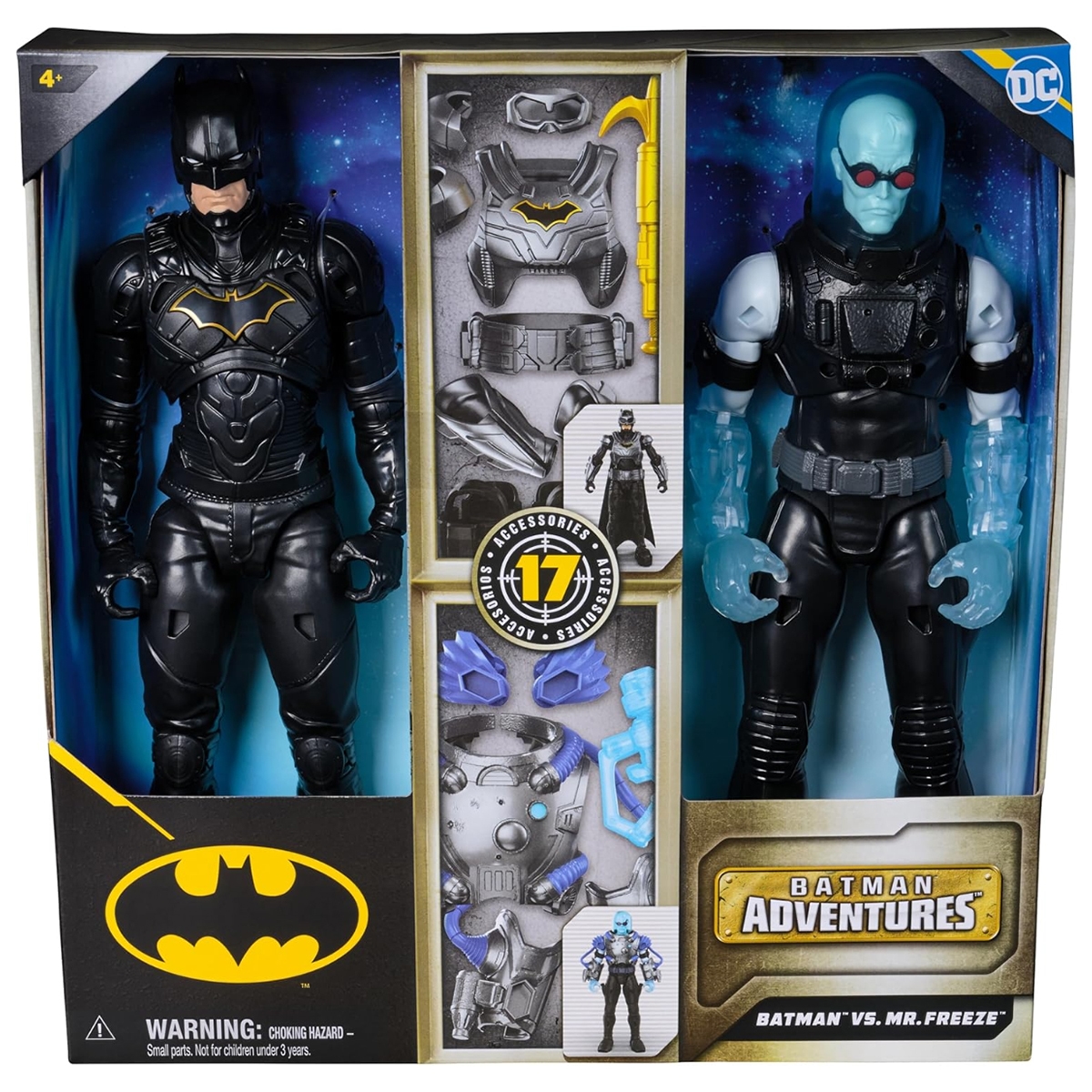 DC Comics 12″ Batman Adventures Batman Vs Mr. Freeze Action Figures Unisex, 5-7 Years, Pack of 2