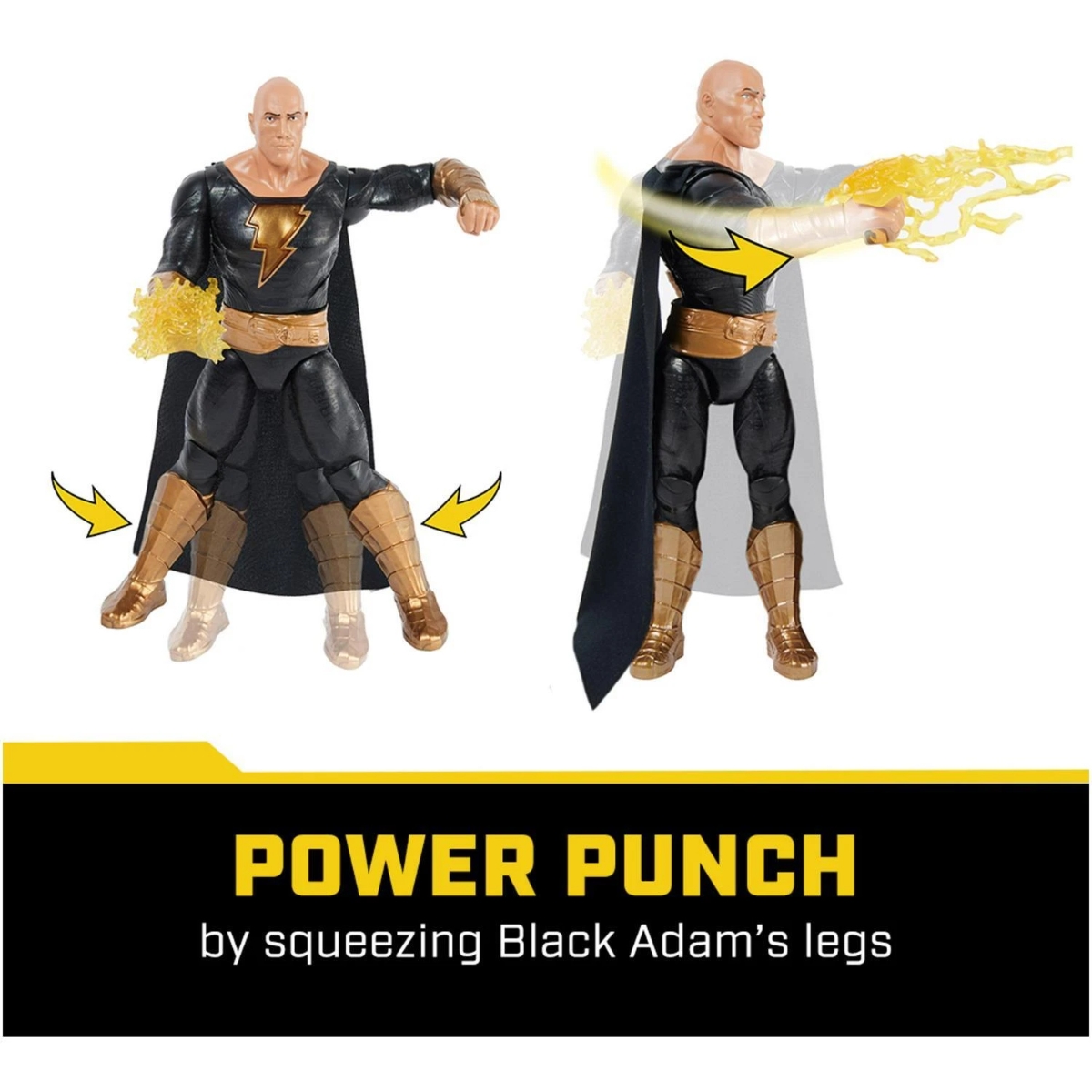 DC Comics 12" Black Adam Action Figure Unisex, 3-4 Years