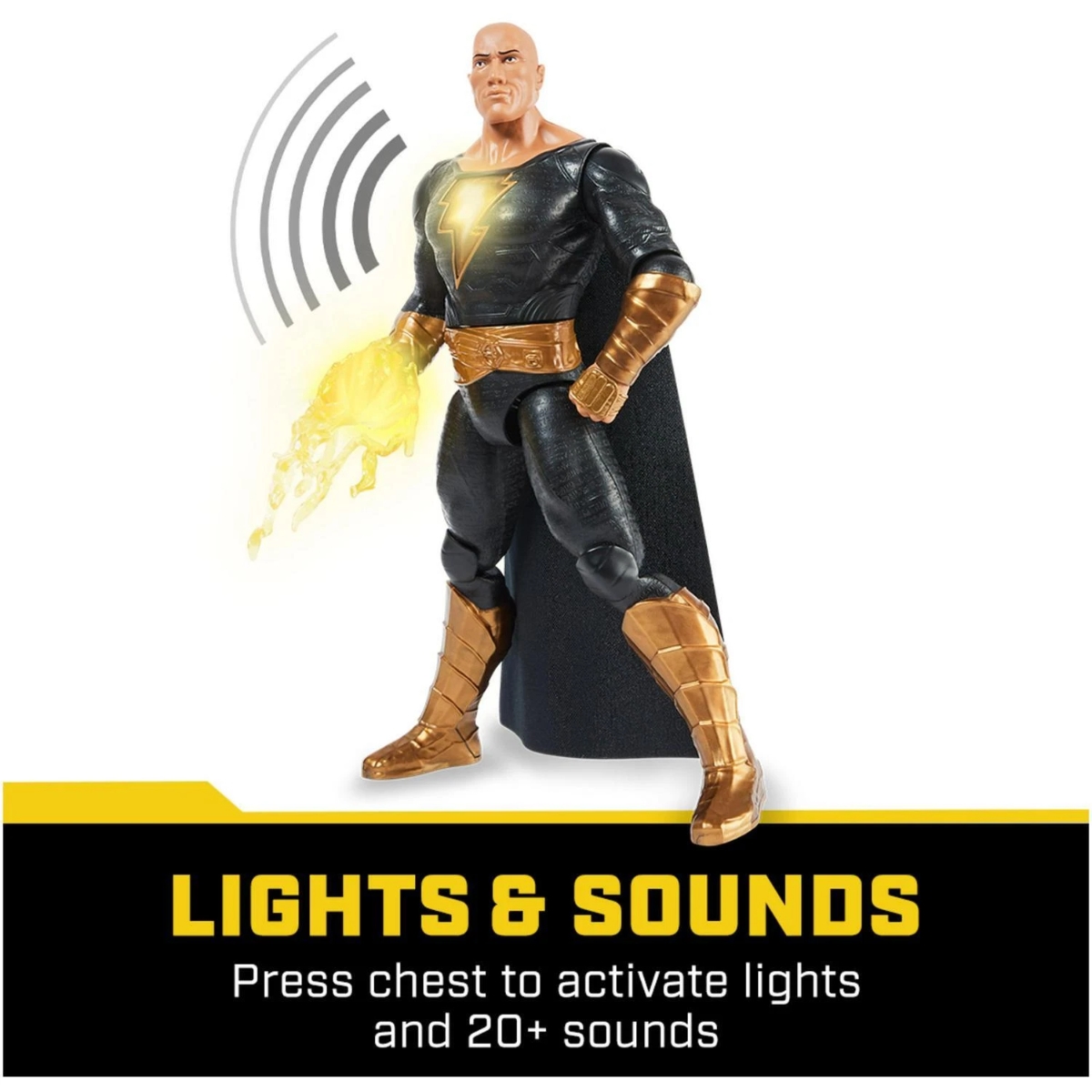 DC Comics 12" Black Adam Action Figure Unisex, 3-4 Years
