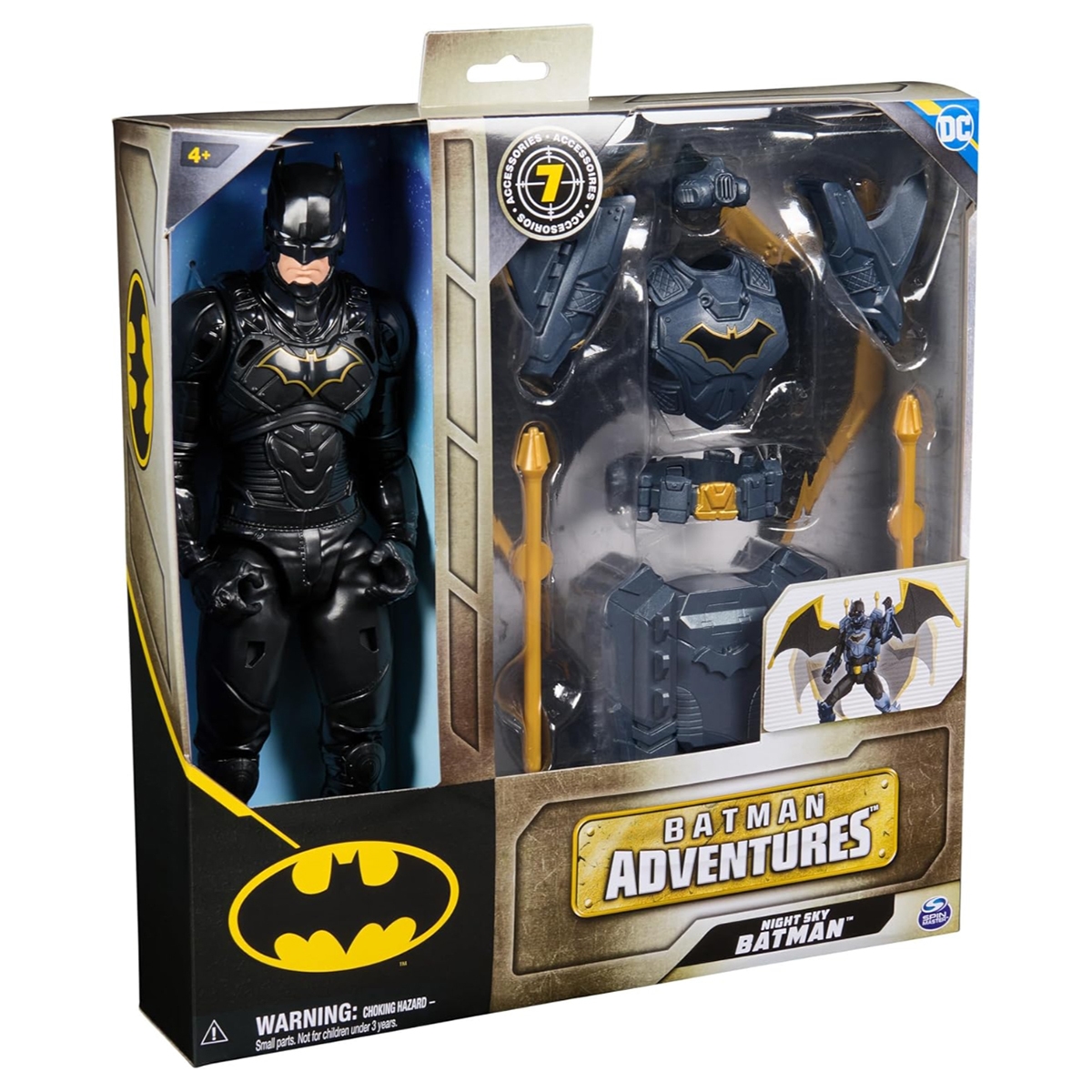 DC Comics 12″ Night Sky Batman Action Figure with Expandable Wings Unisex, 5-7 Years
