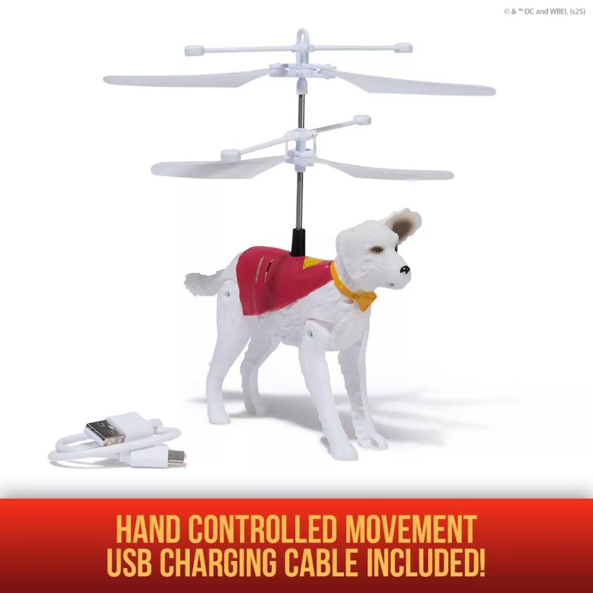 DC Comics 7.5" Superman Handheld Hovering Superdog Krypto Toy Unisex, 3-4 Years